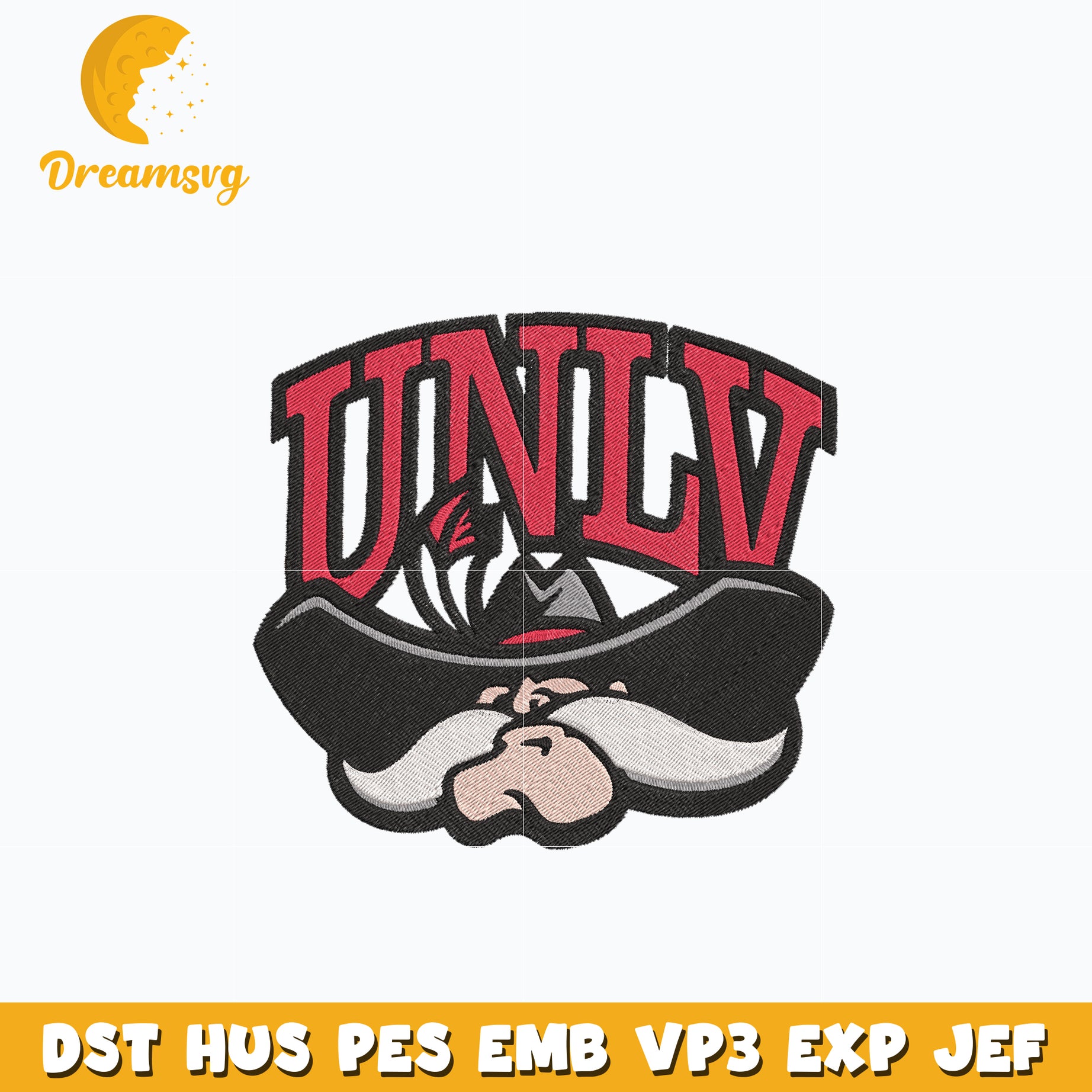 UNLV Rebels logo embroidery design