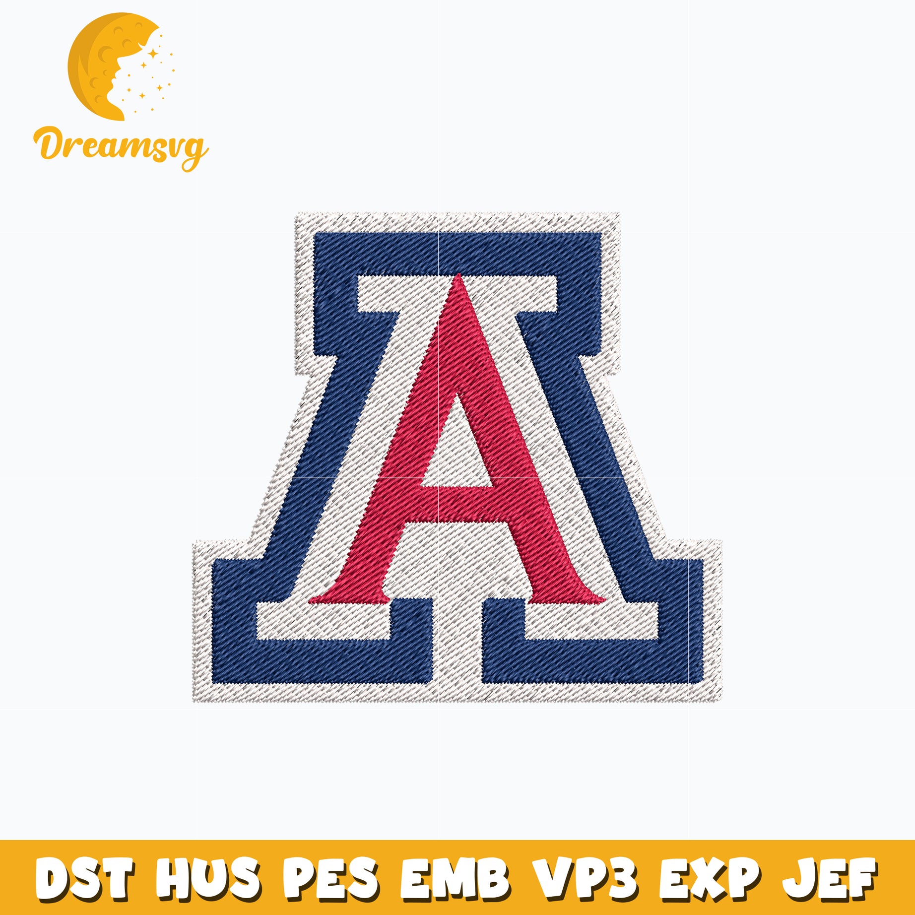 Arizona wildcats logo embroidery design