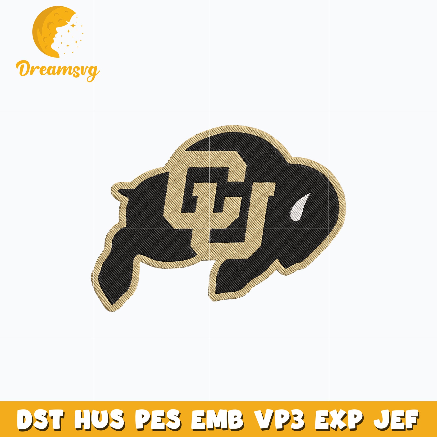 Colorado Buffaloes embroidery design