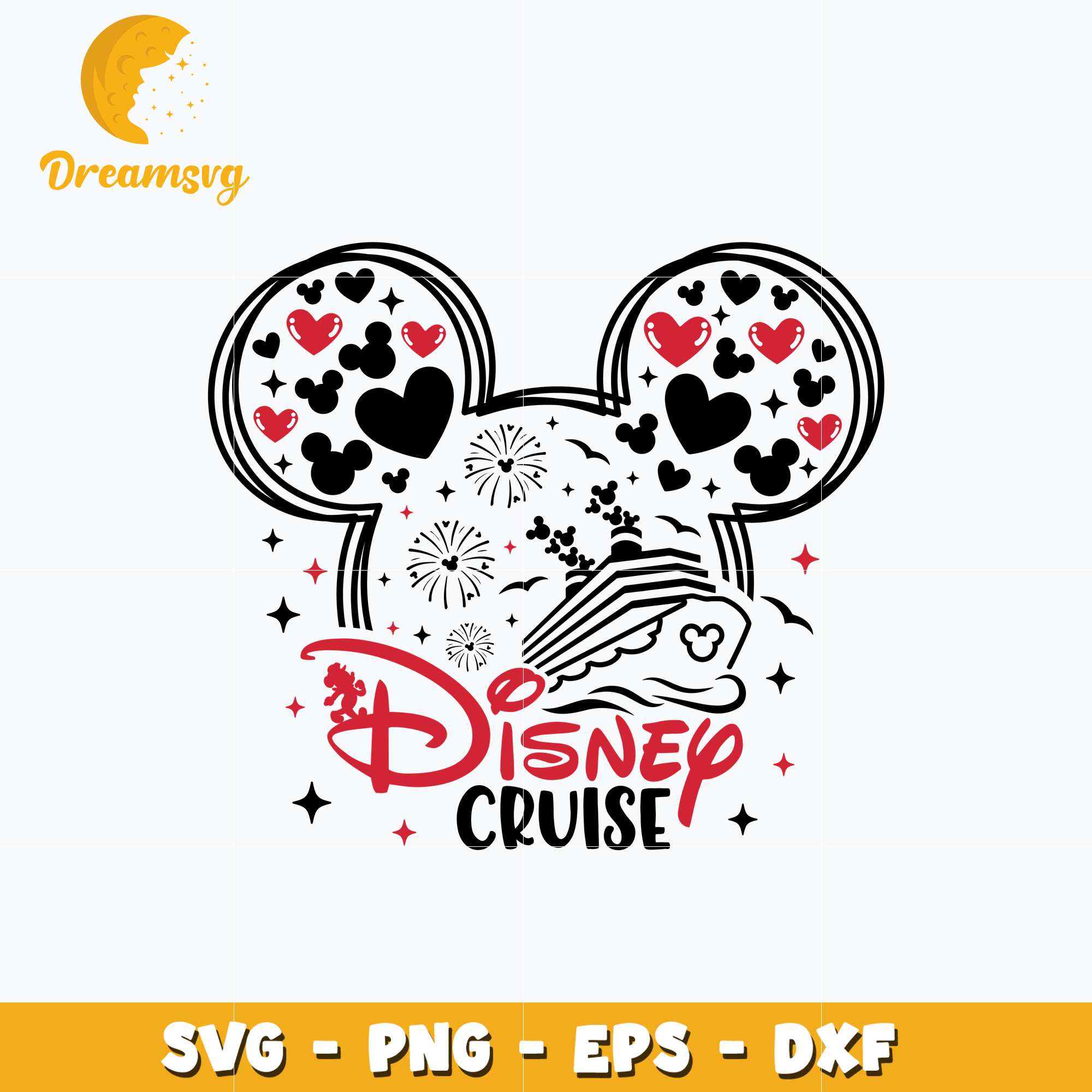 Mickey head disney cruise svg – DreamSVG Store