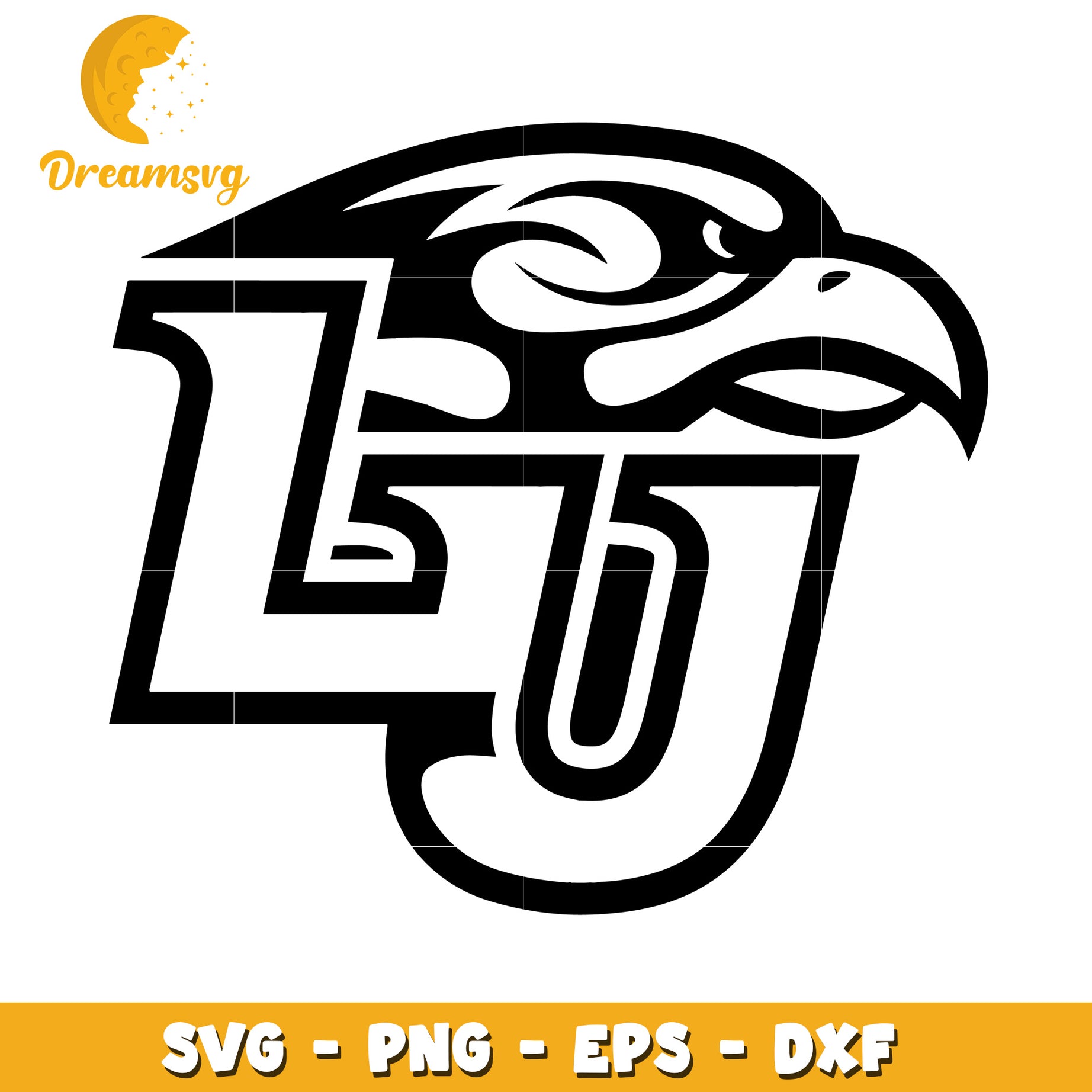 Eagle Head LU Logo SVG PNG EPS DXF