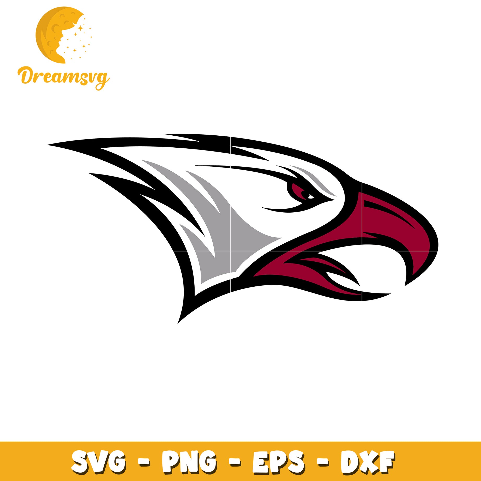 Eagle Head Logo SVG Graphic for Digital Cutting Designs