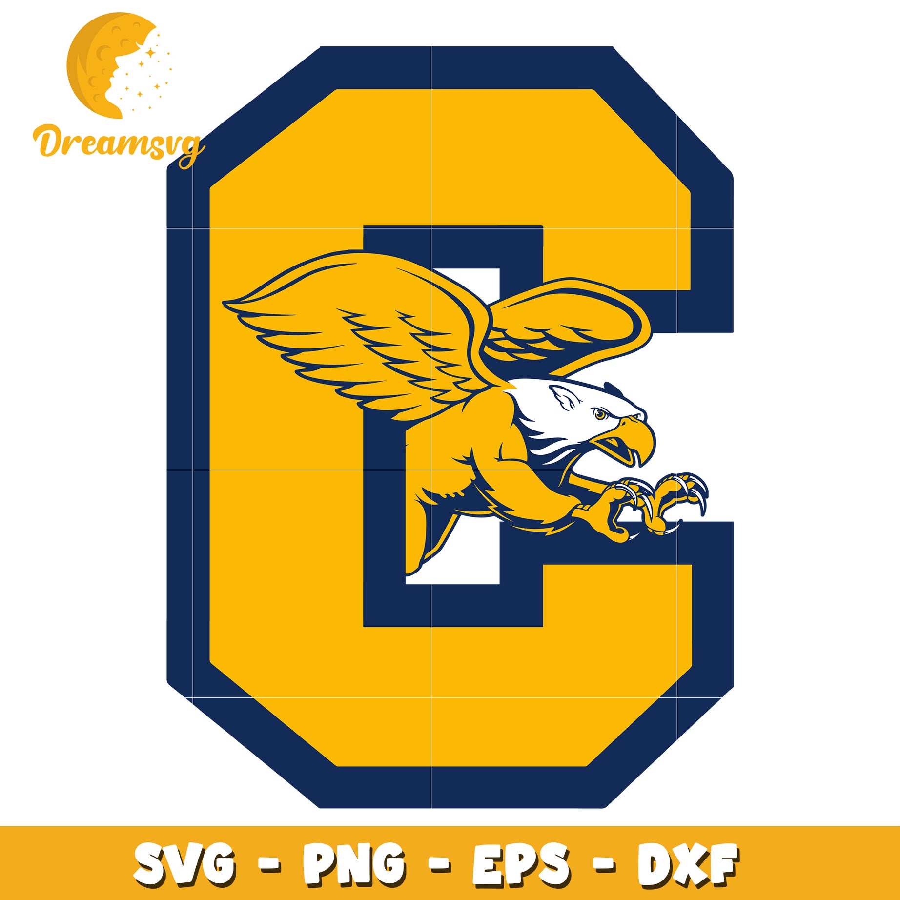 Eagle Letter C SVG PNG EPS DXF