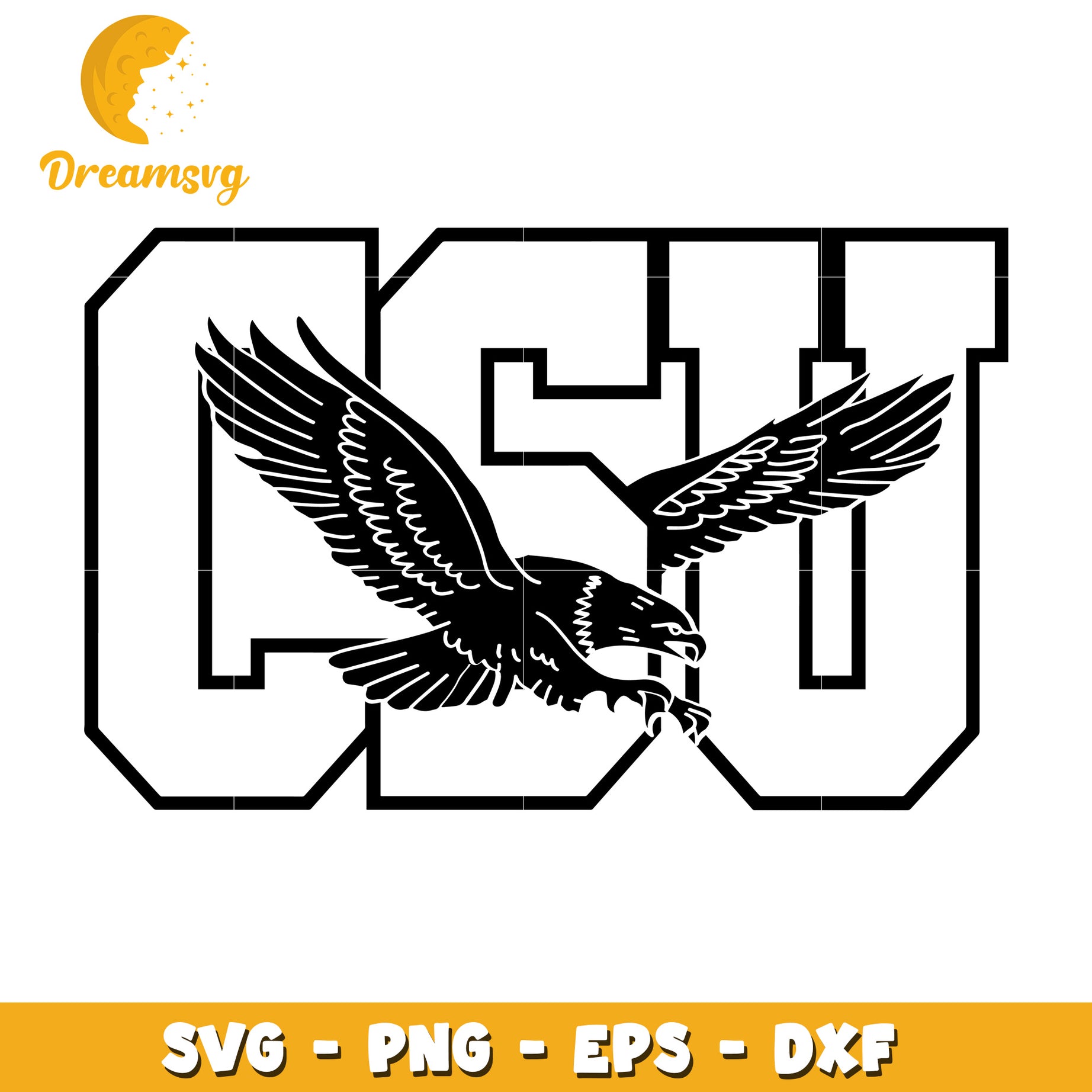 Eagle Logo SVG PNG EPS DXF Cut File