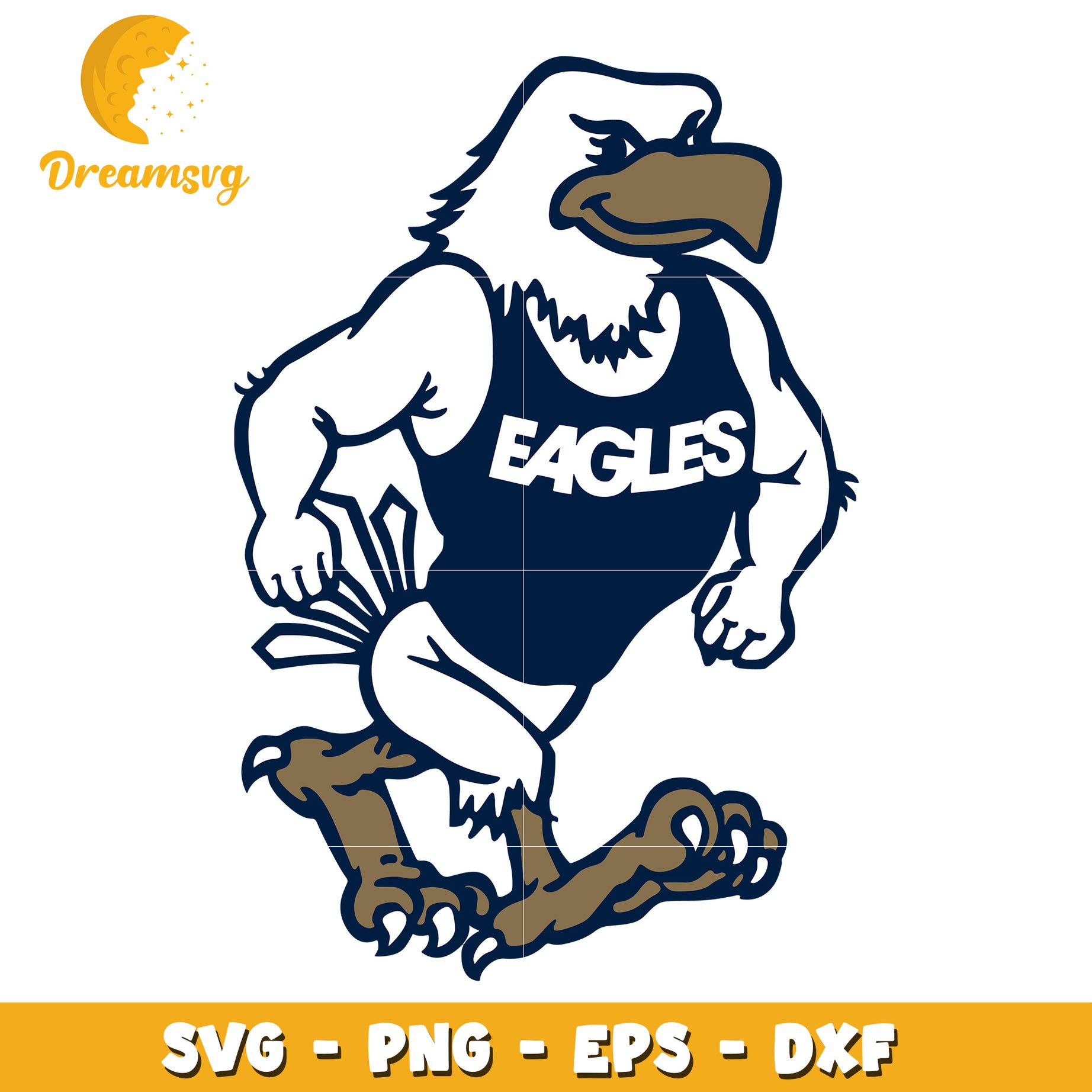 Eagle Mascot SVG PNG EPS DXF Files