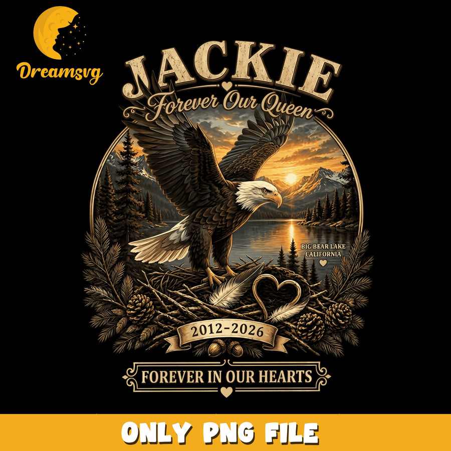 Eagle Memorial PNG, Forever In Our Hearts, Tribute PNG