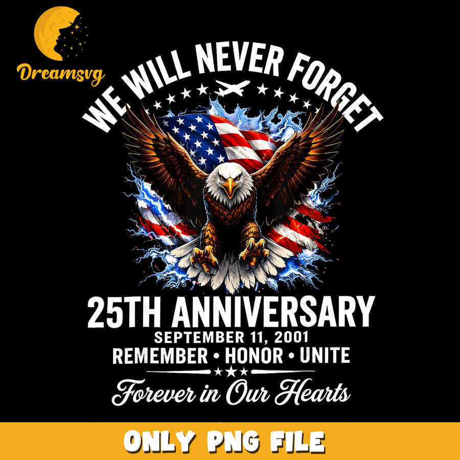 Eagle Tribute PNG, September 11th, Memorial Design PNG