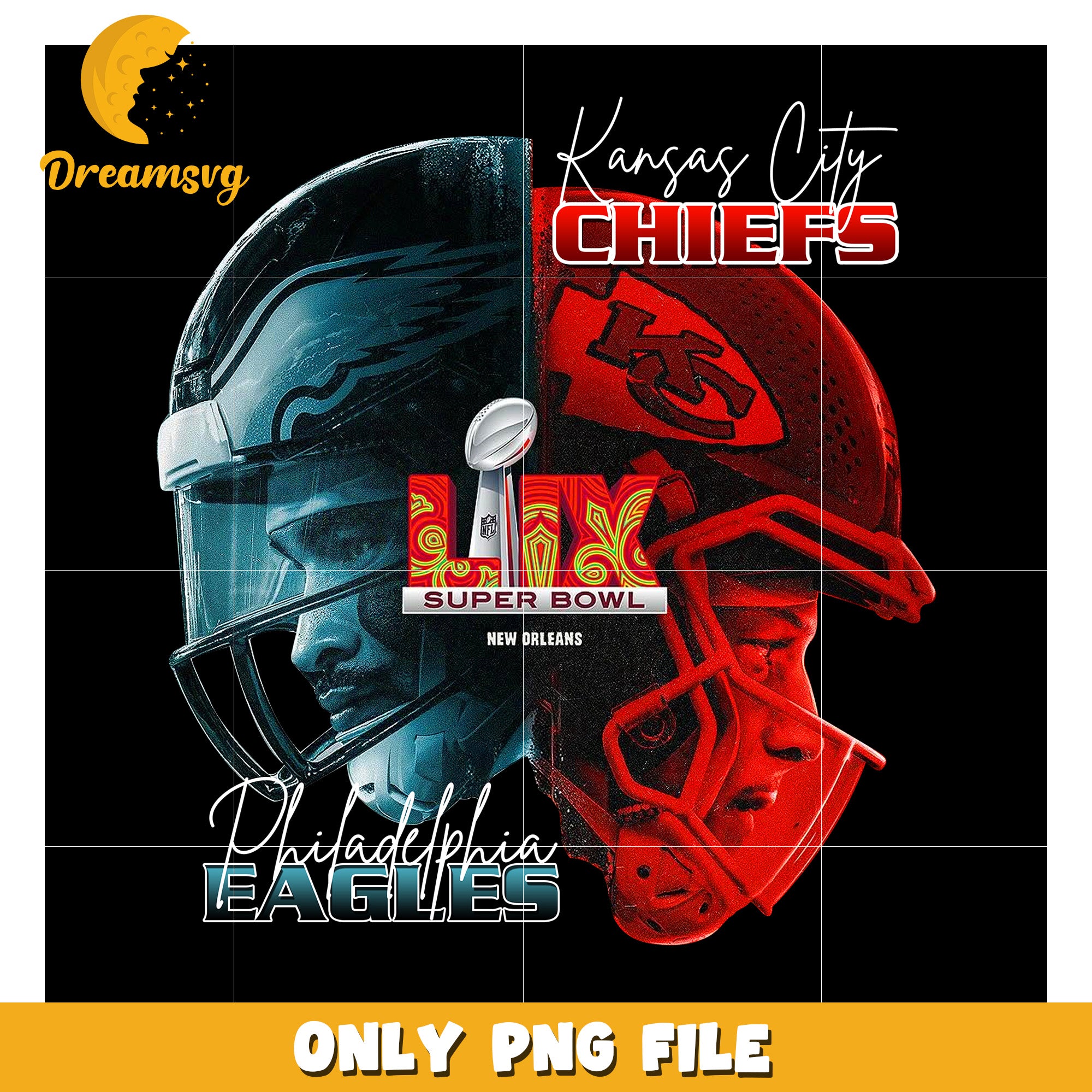 Eagles Chiefs Super Bowl LVII PNG