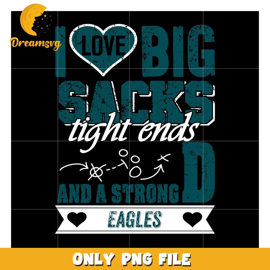 Eagles Football PNG Big Sacks Tight Ends