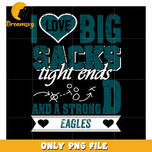 Eagles Football PNG Big Sacks Tight Ends