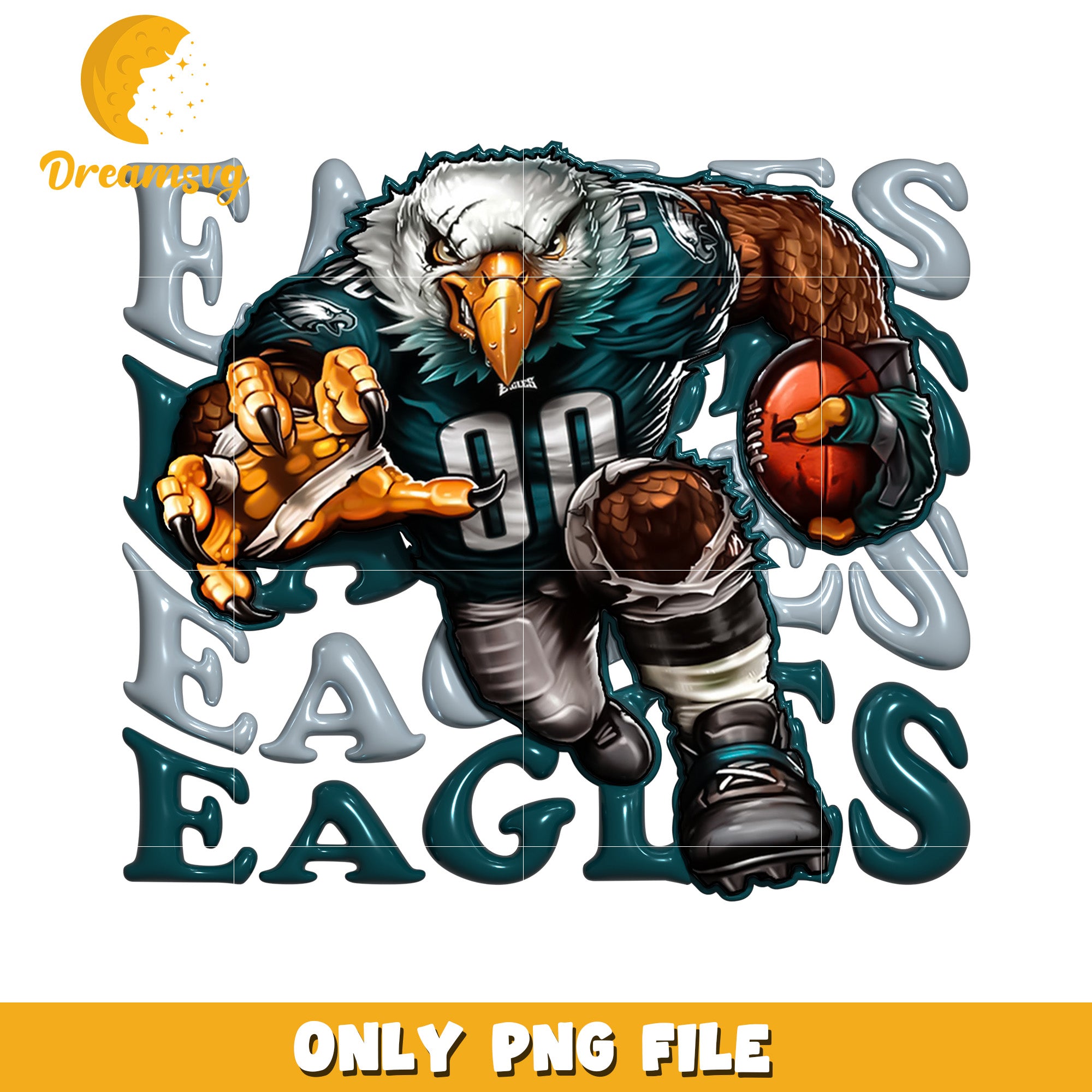 Eagles Football PNG Graphic for Fans and Designers