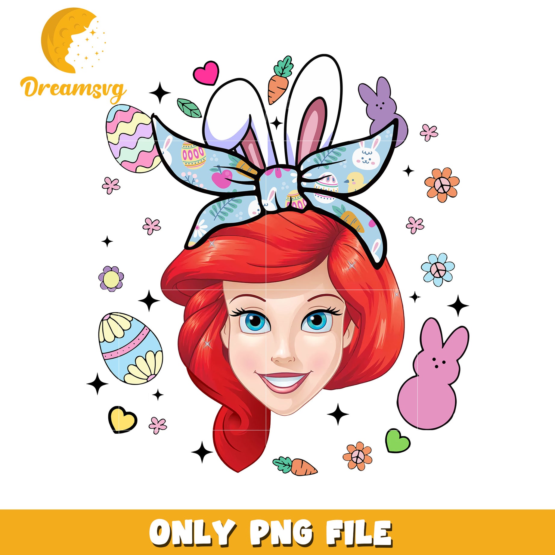 Easter Ariel PNG Sublimation Design