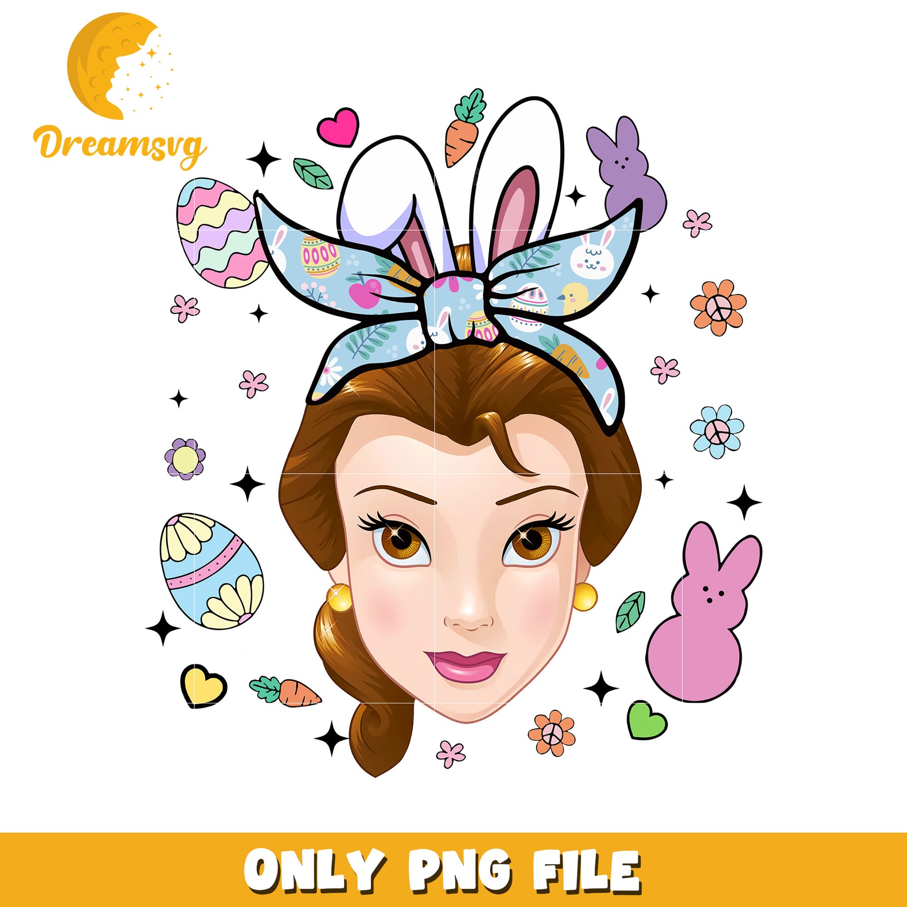 Easter Belle PNG Sublimation Design