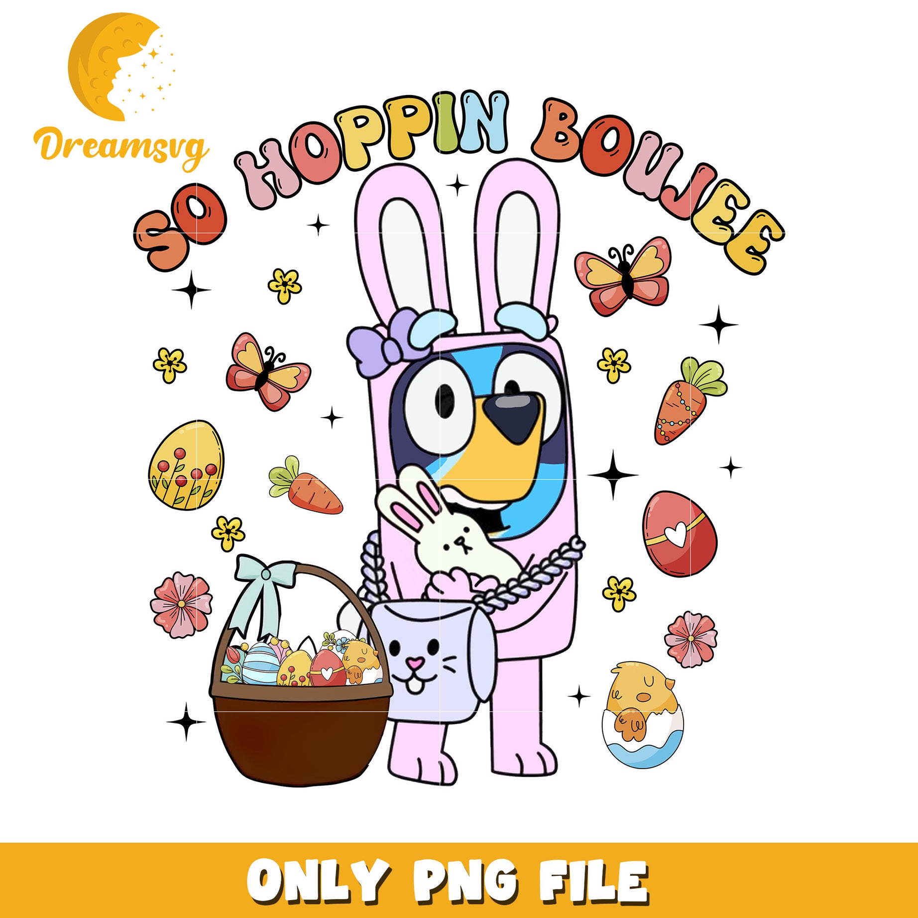 Easter Bunny Dog PNG Clipart