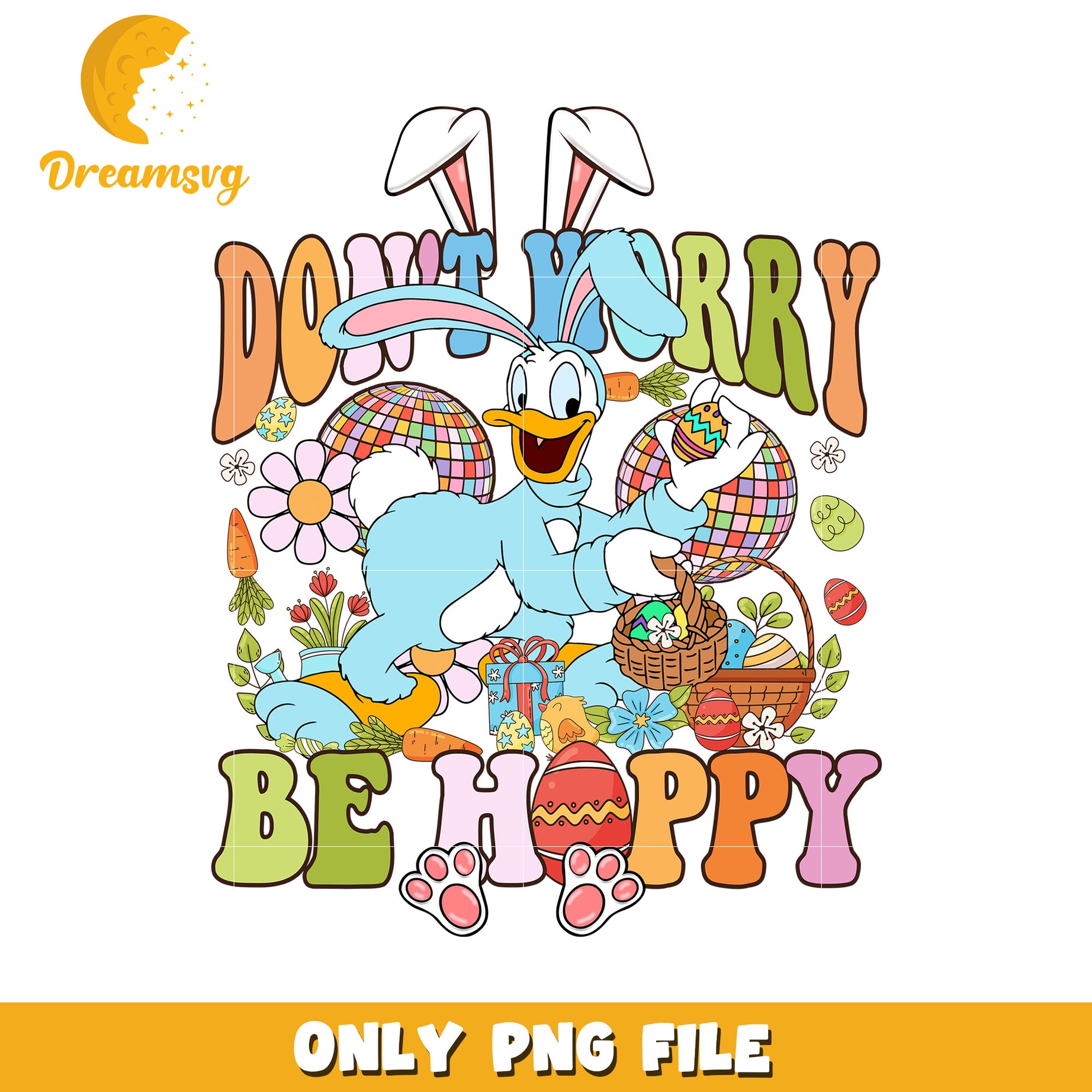 Easter Bunny Donald Duck PNG