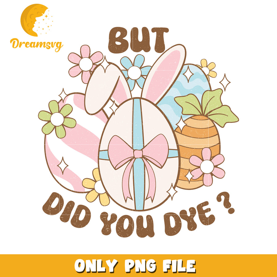 Easter Bunny Egg Dye PNG Design