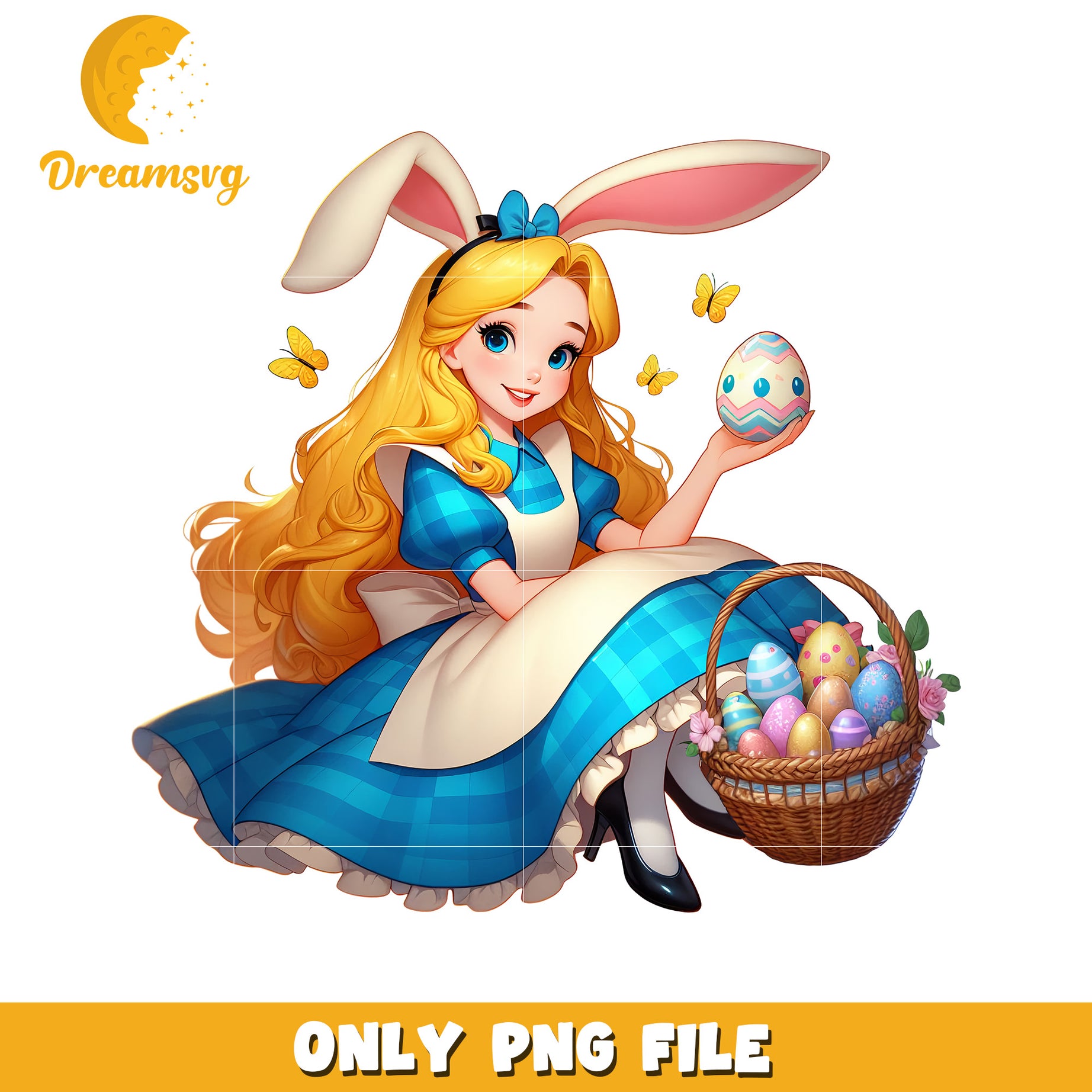 Easter Bunny Girl PNG Clipart