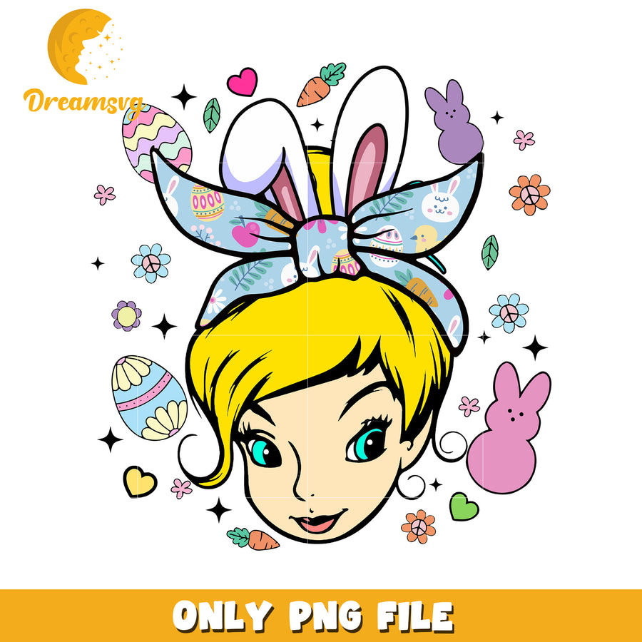 Easter Bunny Girl PNG Sublimation