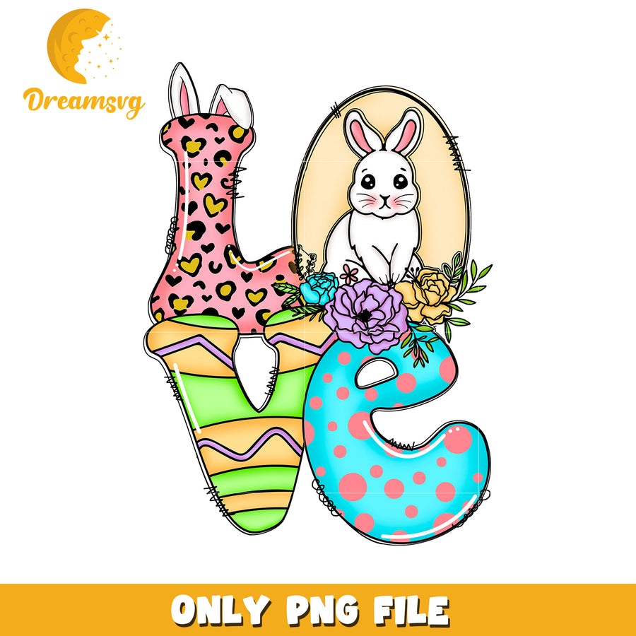 Easter Bunny Love PNG Design