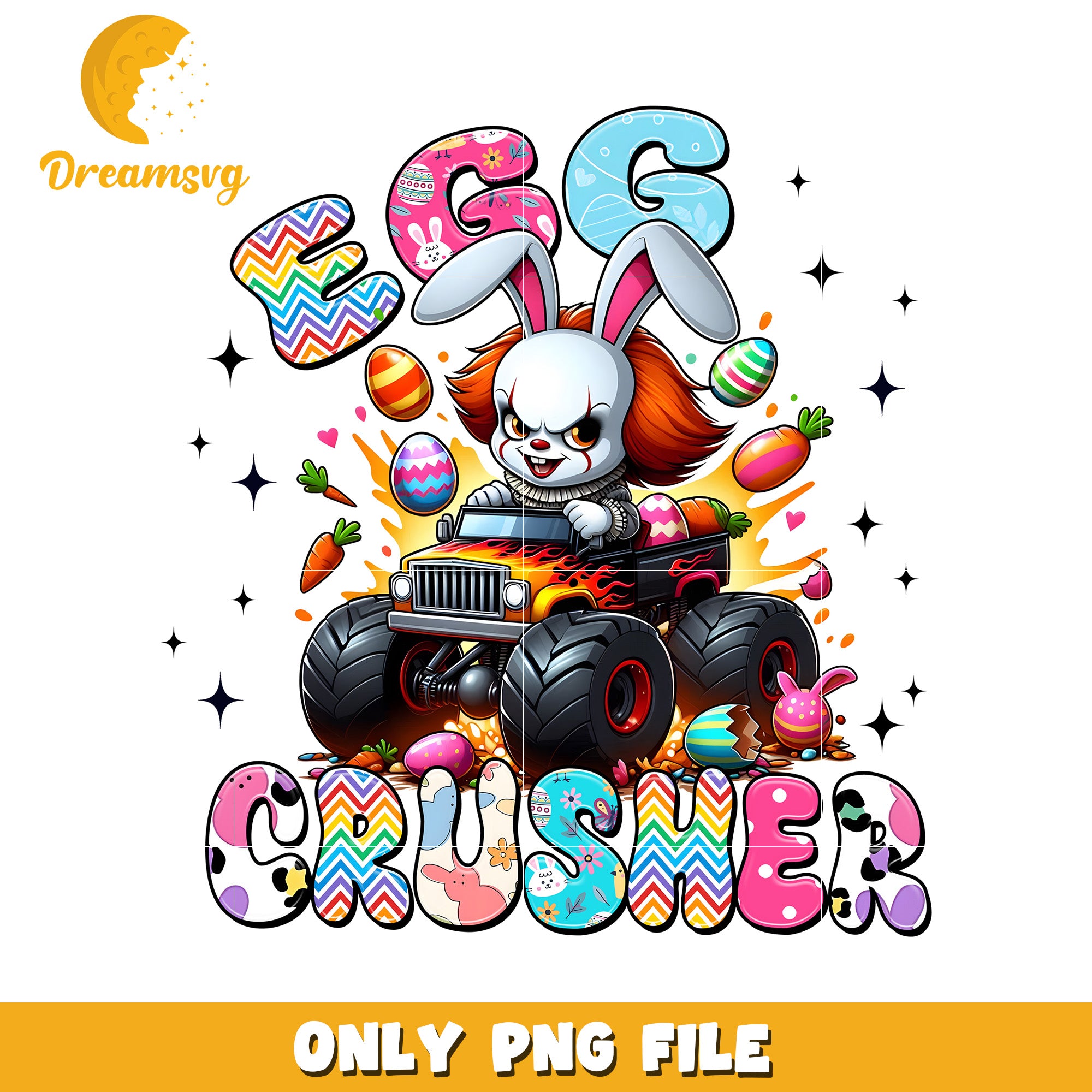 Easter Bunny Monster Truck PNG