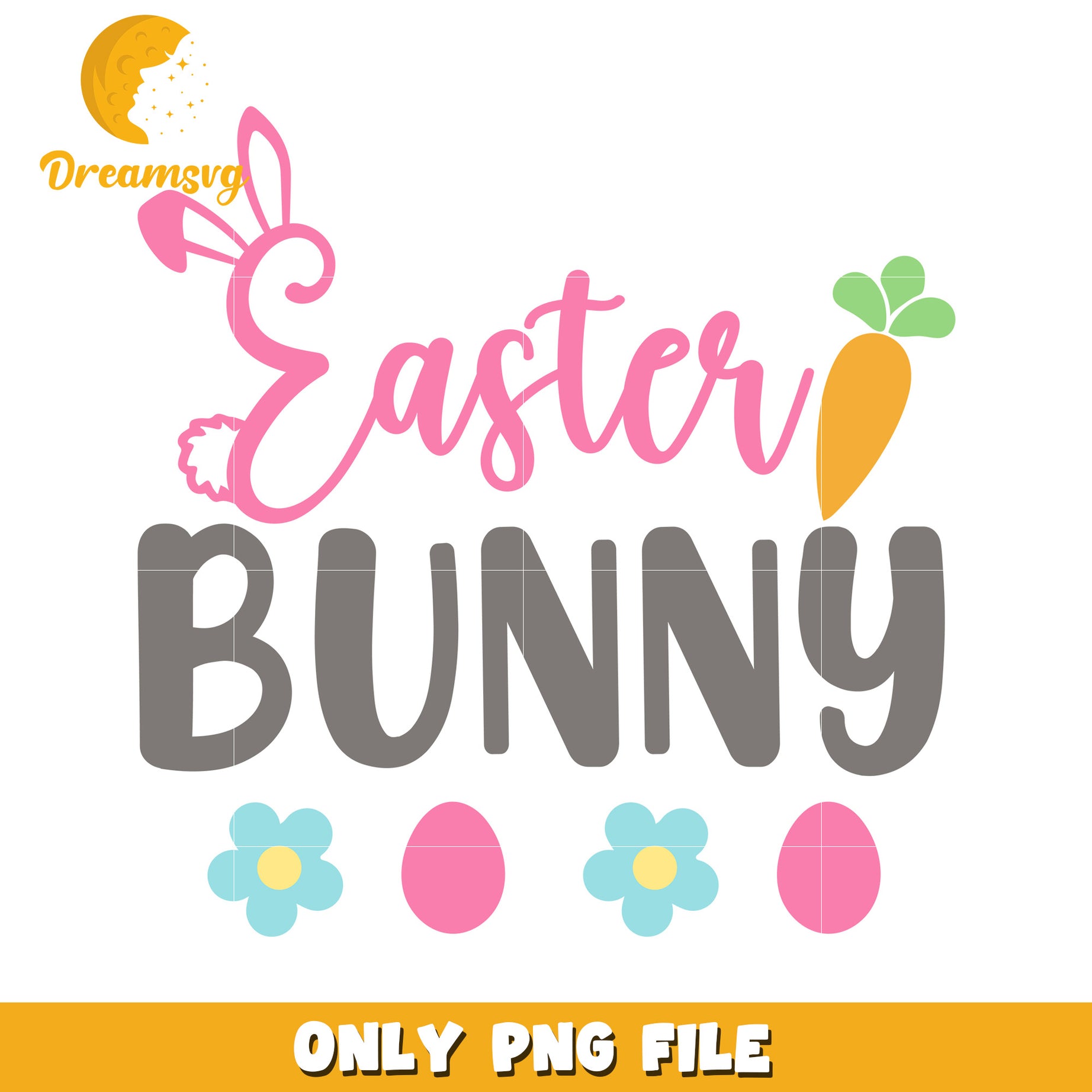 Easter Bunny PNG Cute Easter Design
