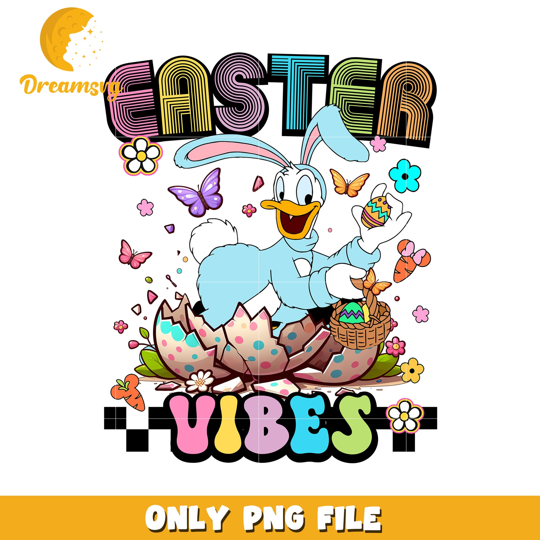 Easter Bunny PNG Graphic for Fun Holiday Decor Vibes
