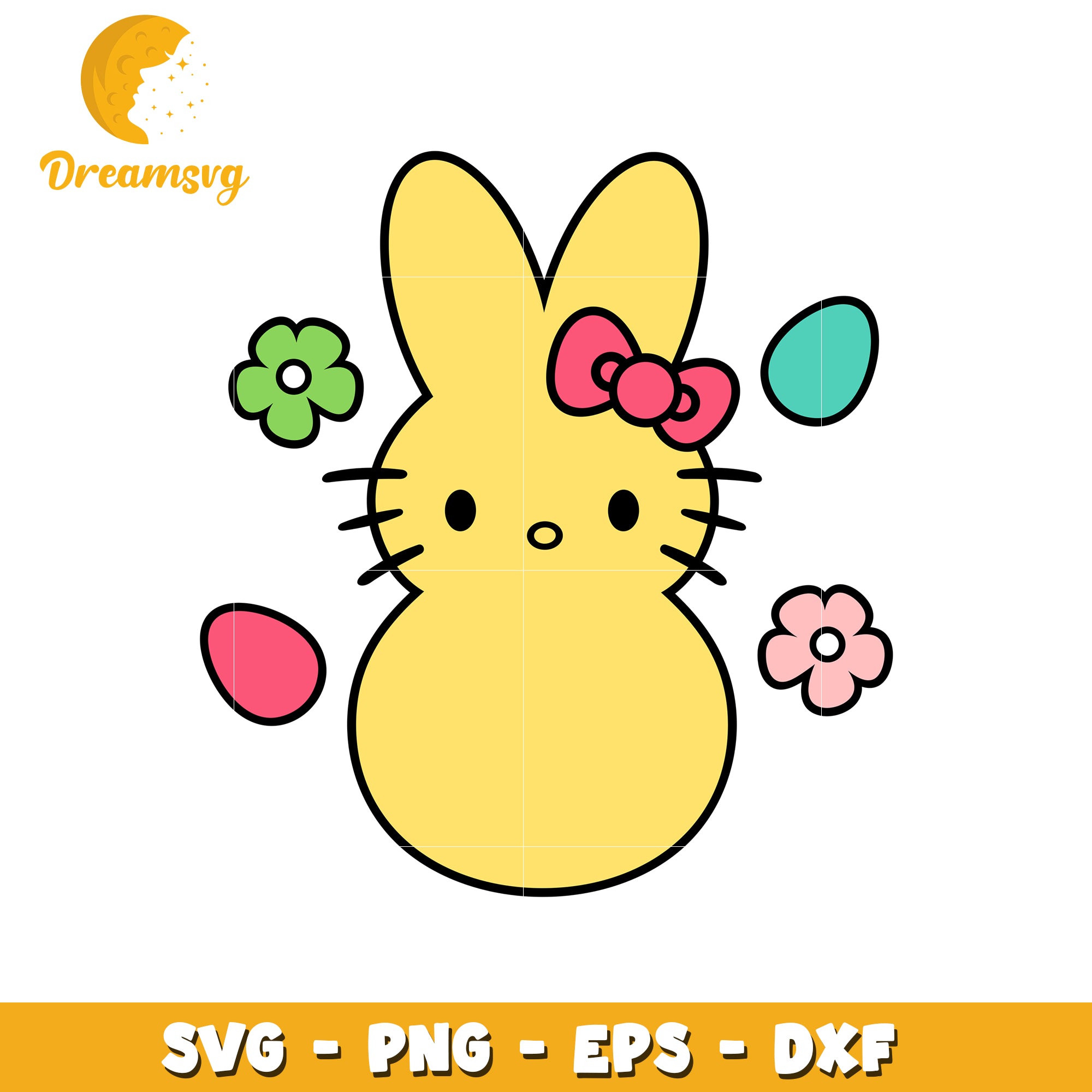 Easter Bunny SVG PNG EPS DXF Cut File – DreamSVG Store
