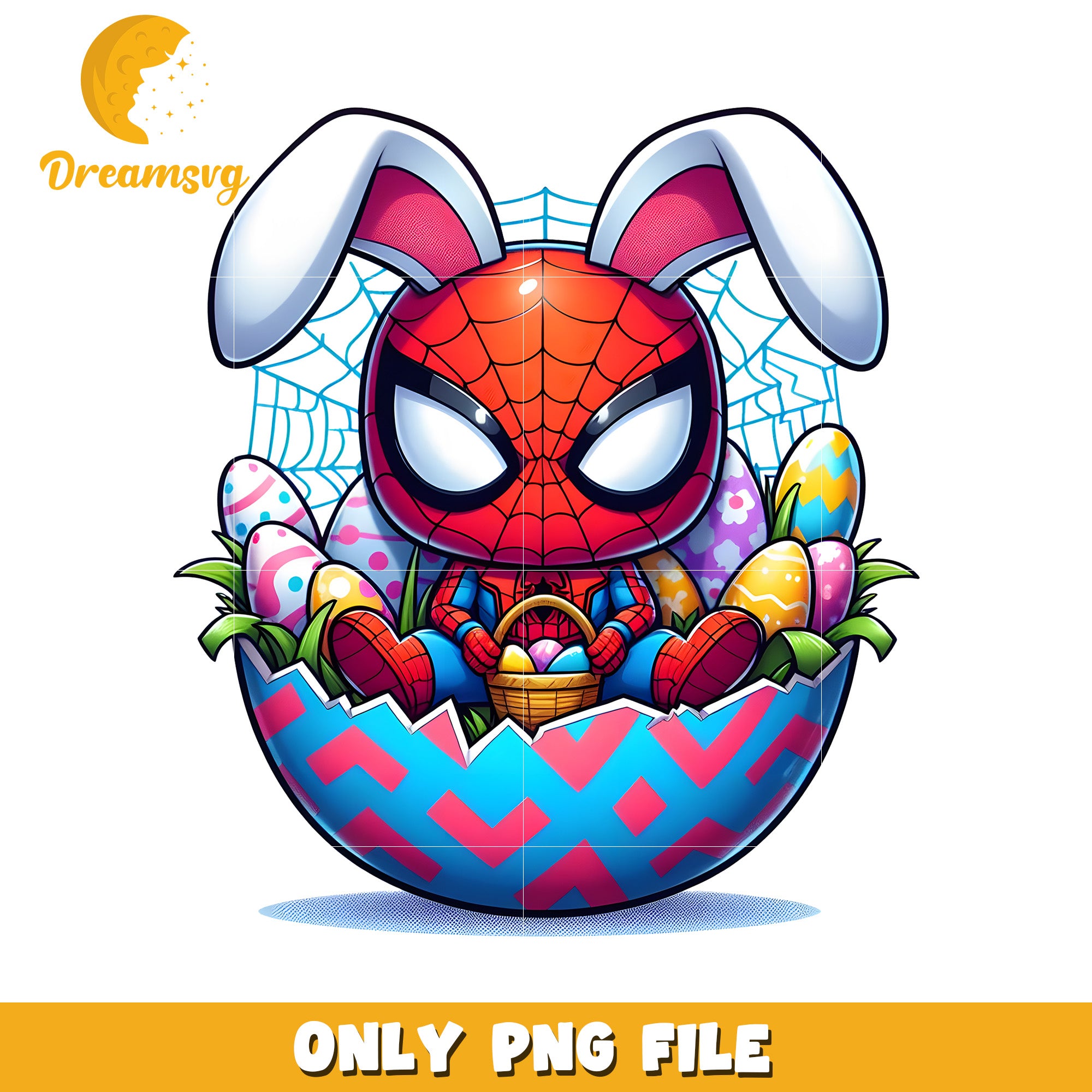 Easter Bunny Spider-Man Cute Art PNG for Fans and Collectors