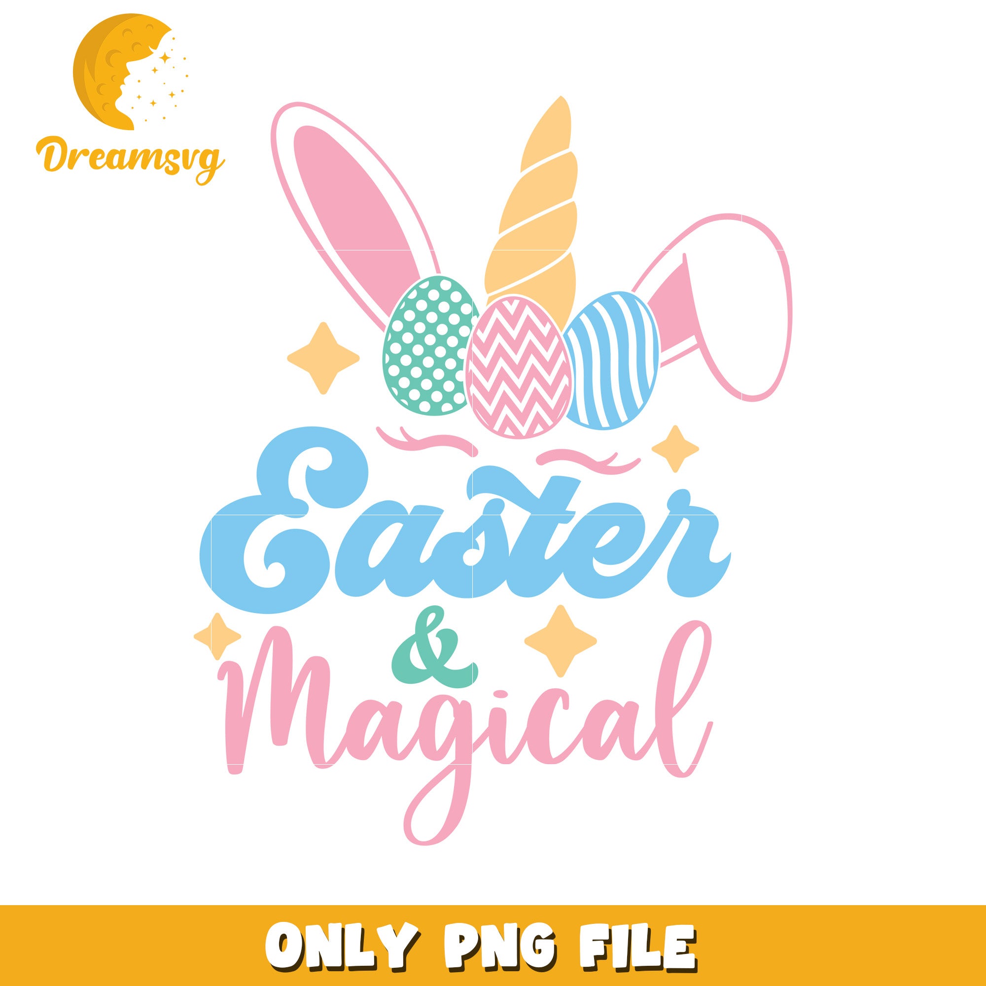 Easter Bunny Unicorn PNG Design