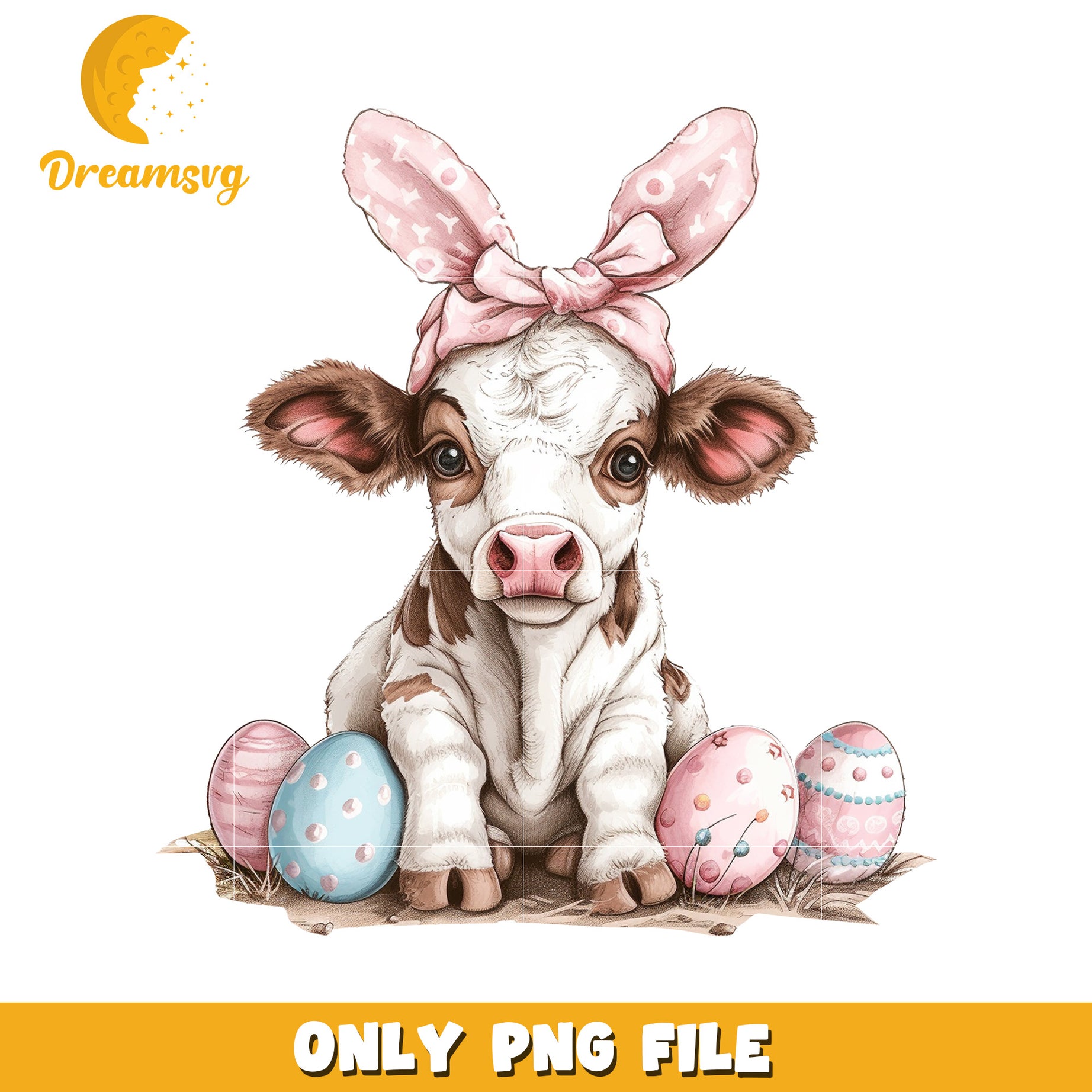 Easter Calf PNG Digital Download