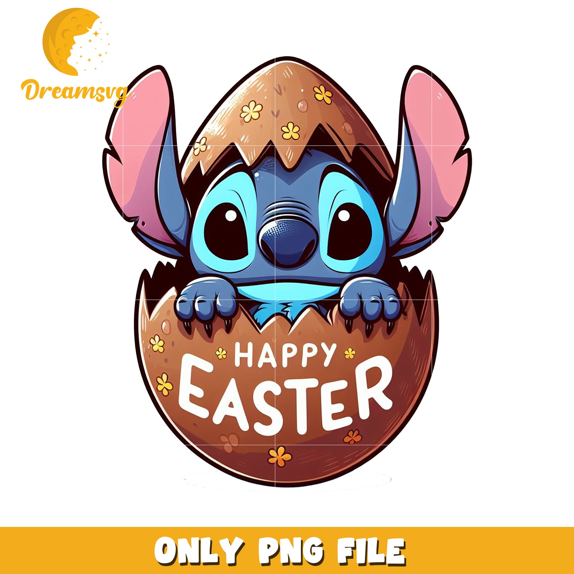 Easter Celebration PNG with Cute Character in Egg Design