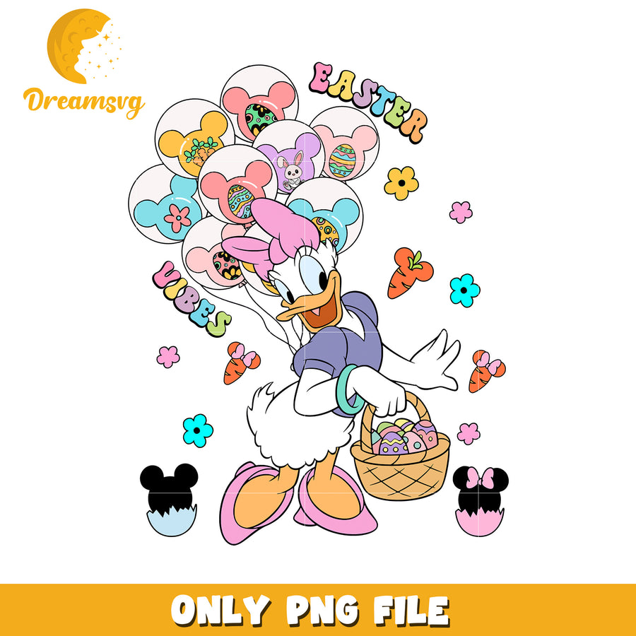 Easter Daisy Duck PNG File