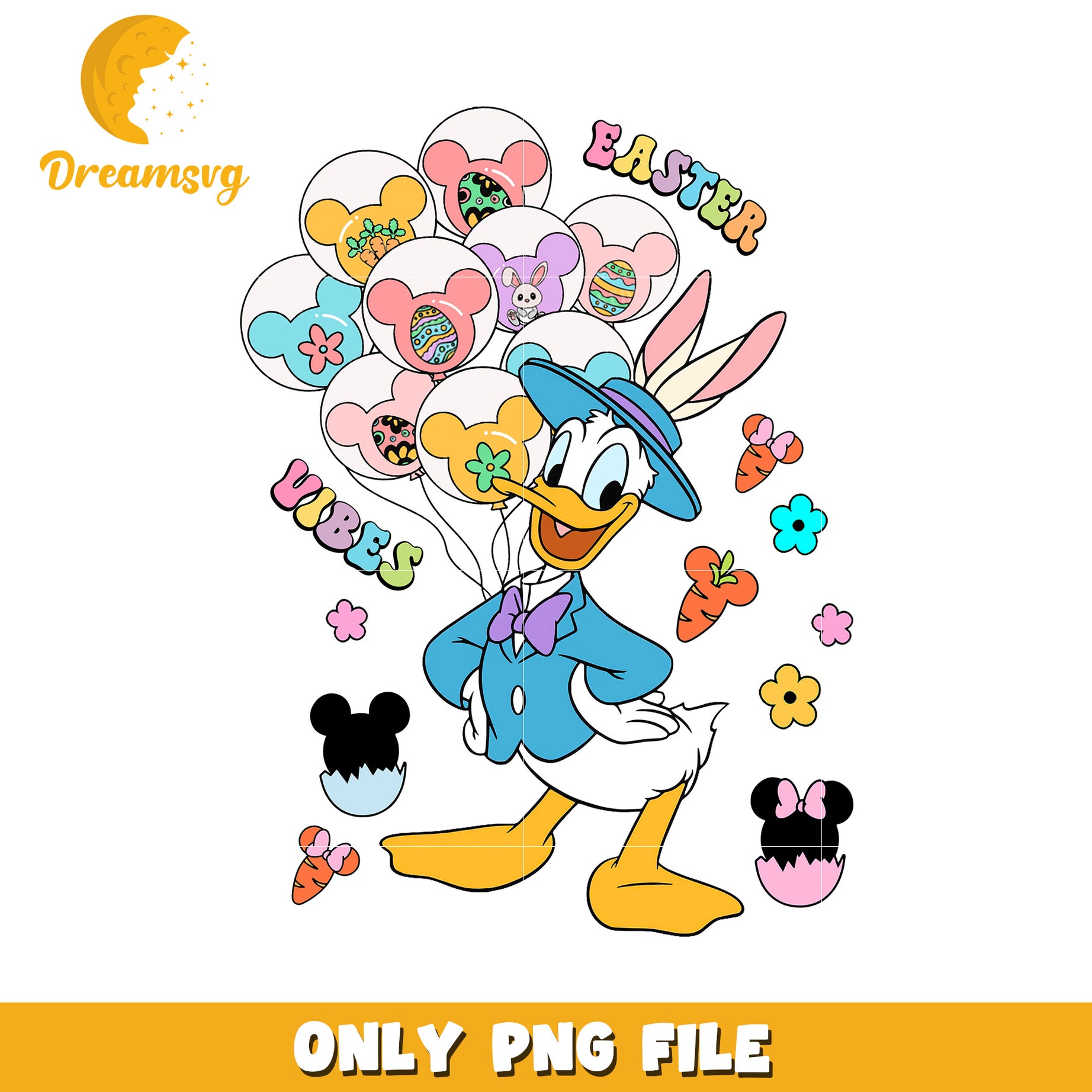 Easter Donald Duck PNG File