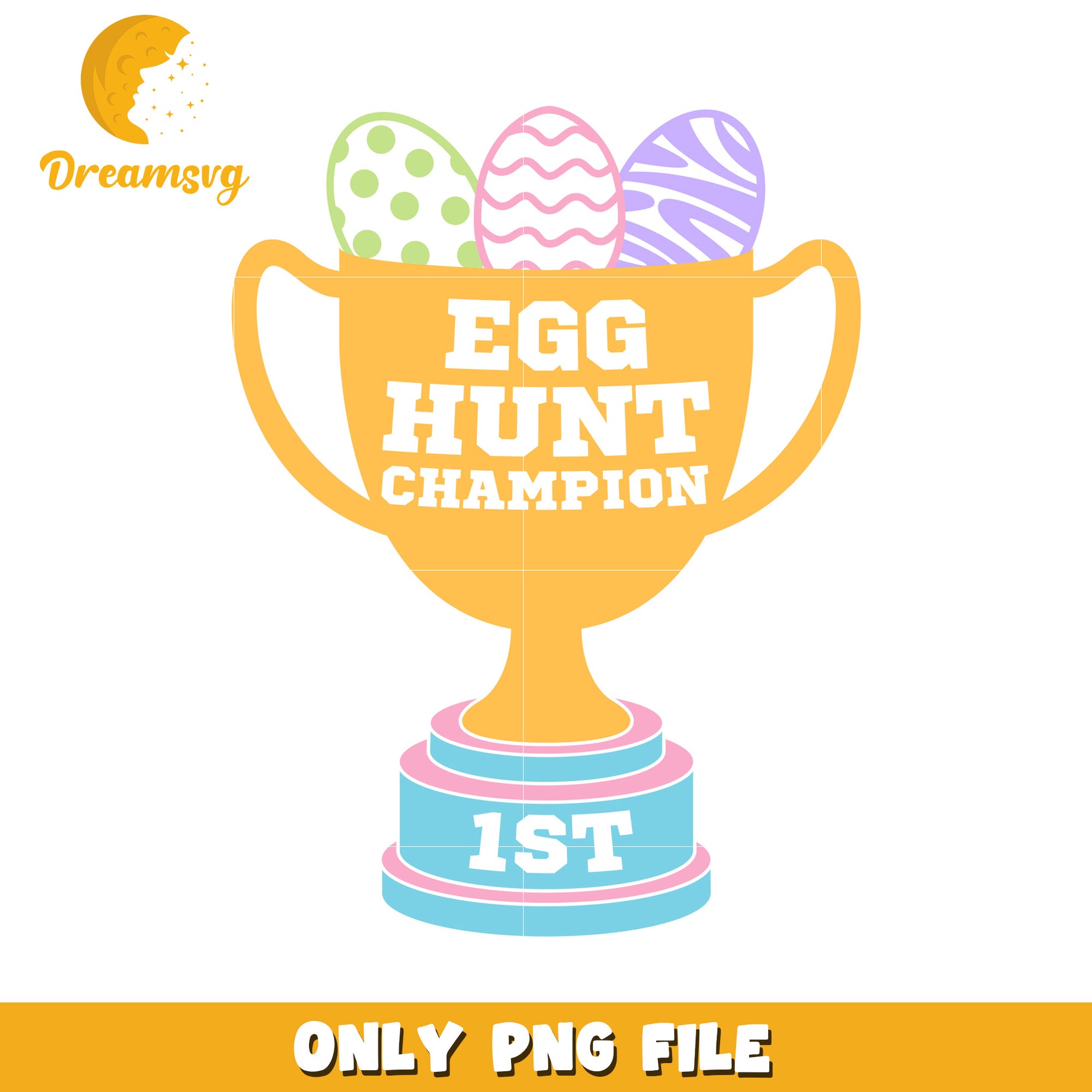 Easter Egg Hunt Champion Trophy PNG