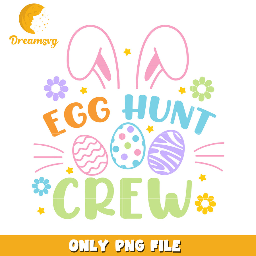 Easter Egg Hunt Crew PNG Design
