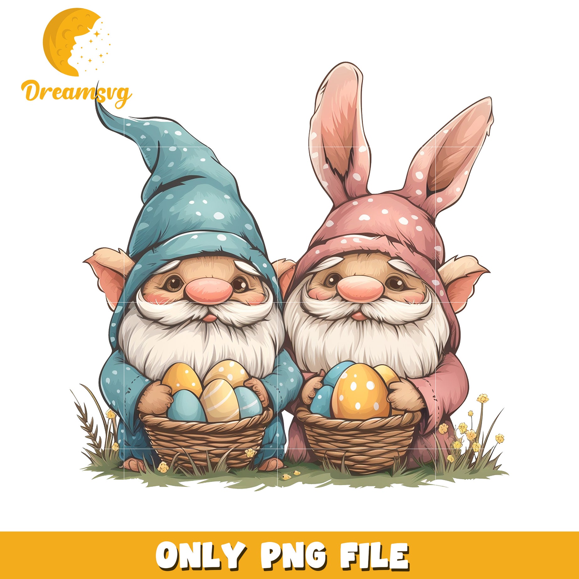 Easter Gnomes PNG Clipart