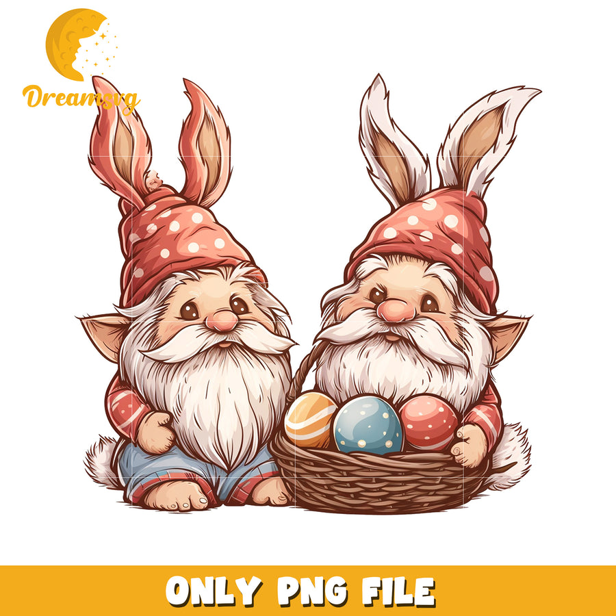 Easter Gnomes PNG Digital Download