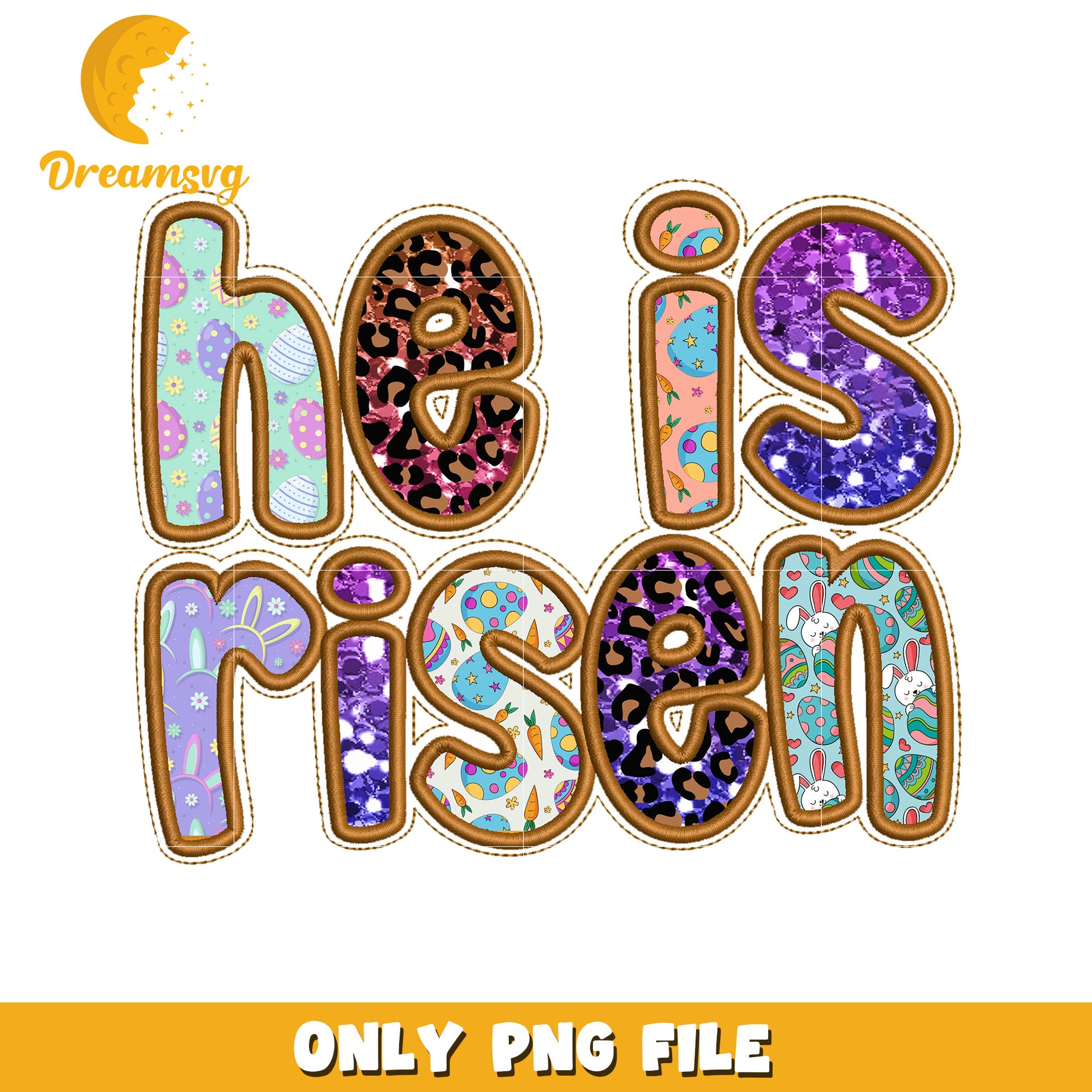 Easter He Is Risen PNG Design