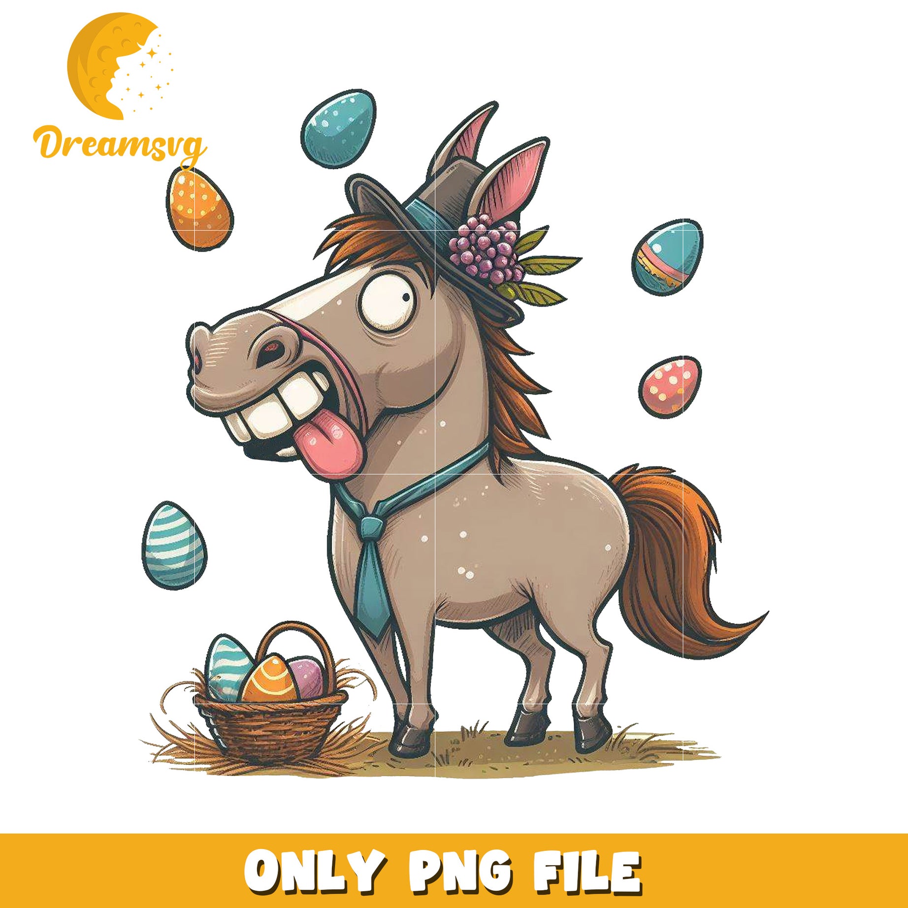 Easter Horse PNG Clipart Download