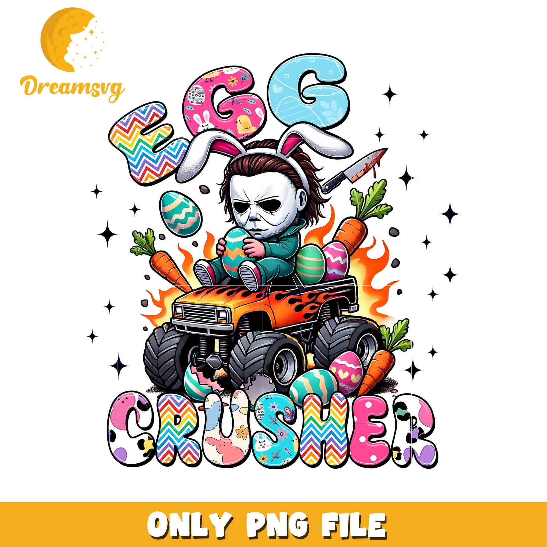 Easter Michael Myers Monster Truck PNG