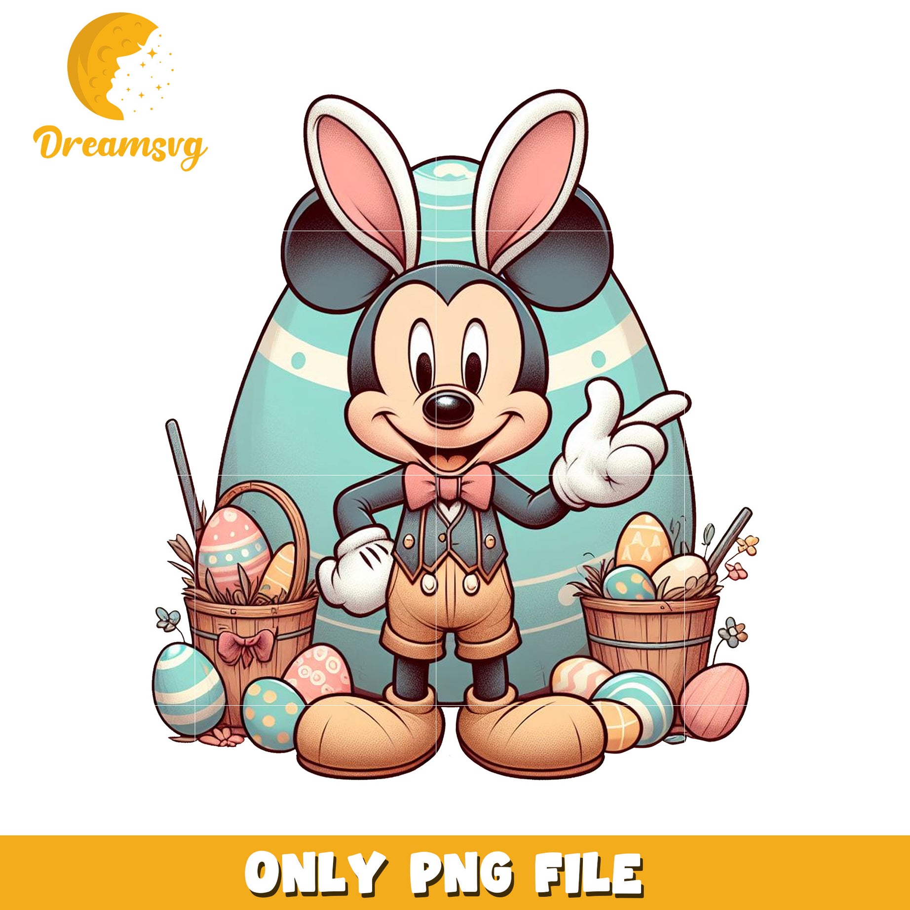 Easter Mickey Mouse PNG Download