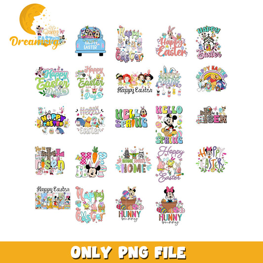 Easter PNG Bundle Disney & Friends