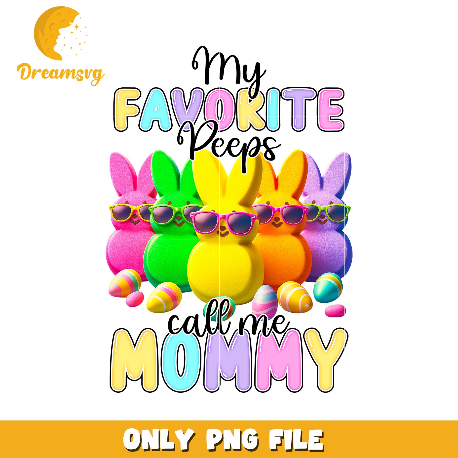 Easter Peeps Mommy PNG Design