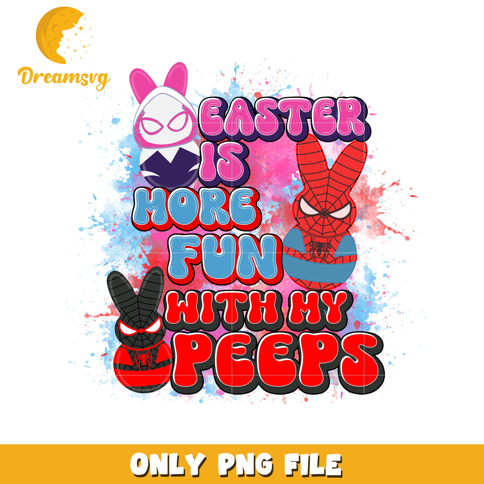 Easter Peeps Spider-Man Gwen Stacy PNG