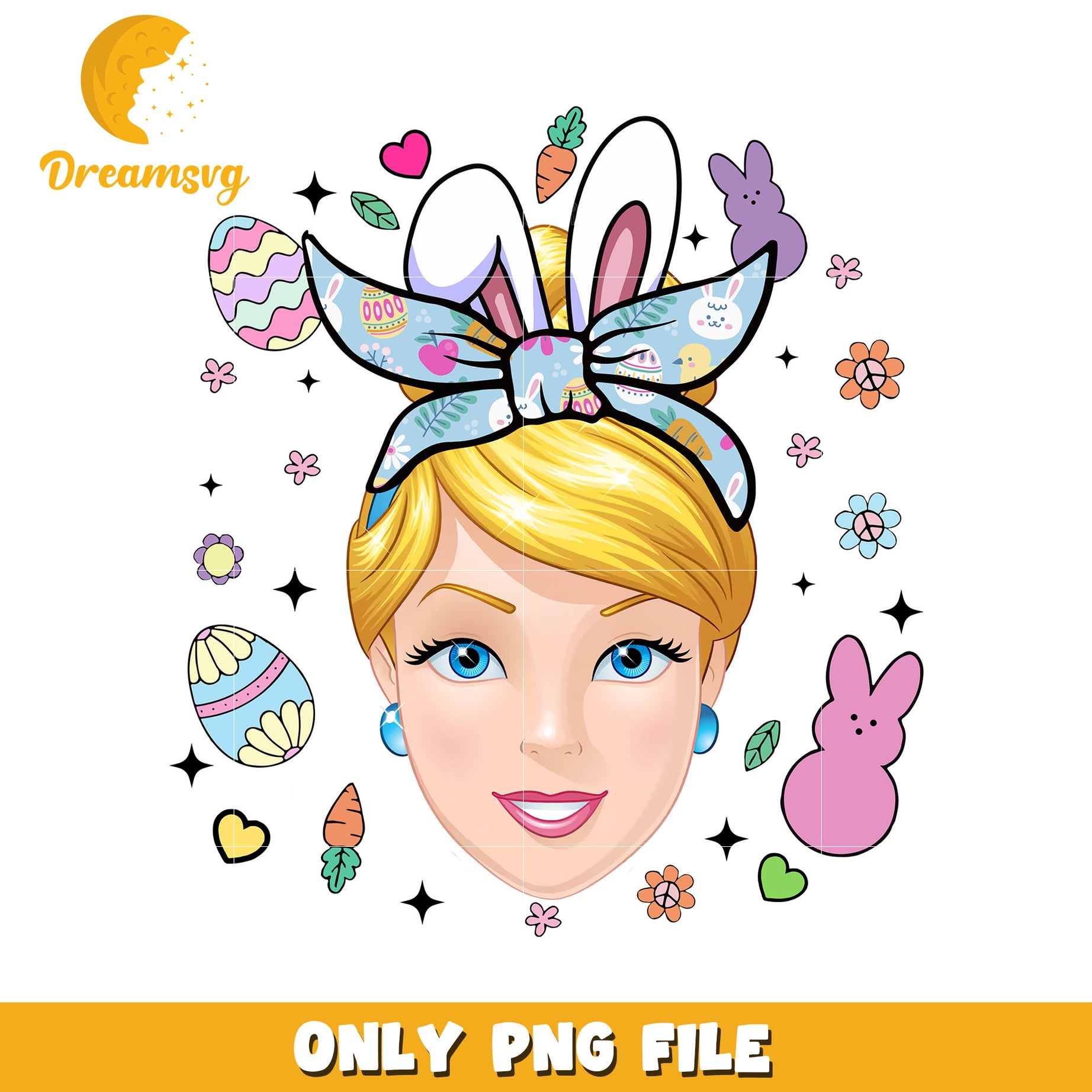 Easter Princess PNG Sublimation