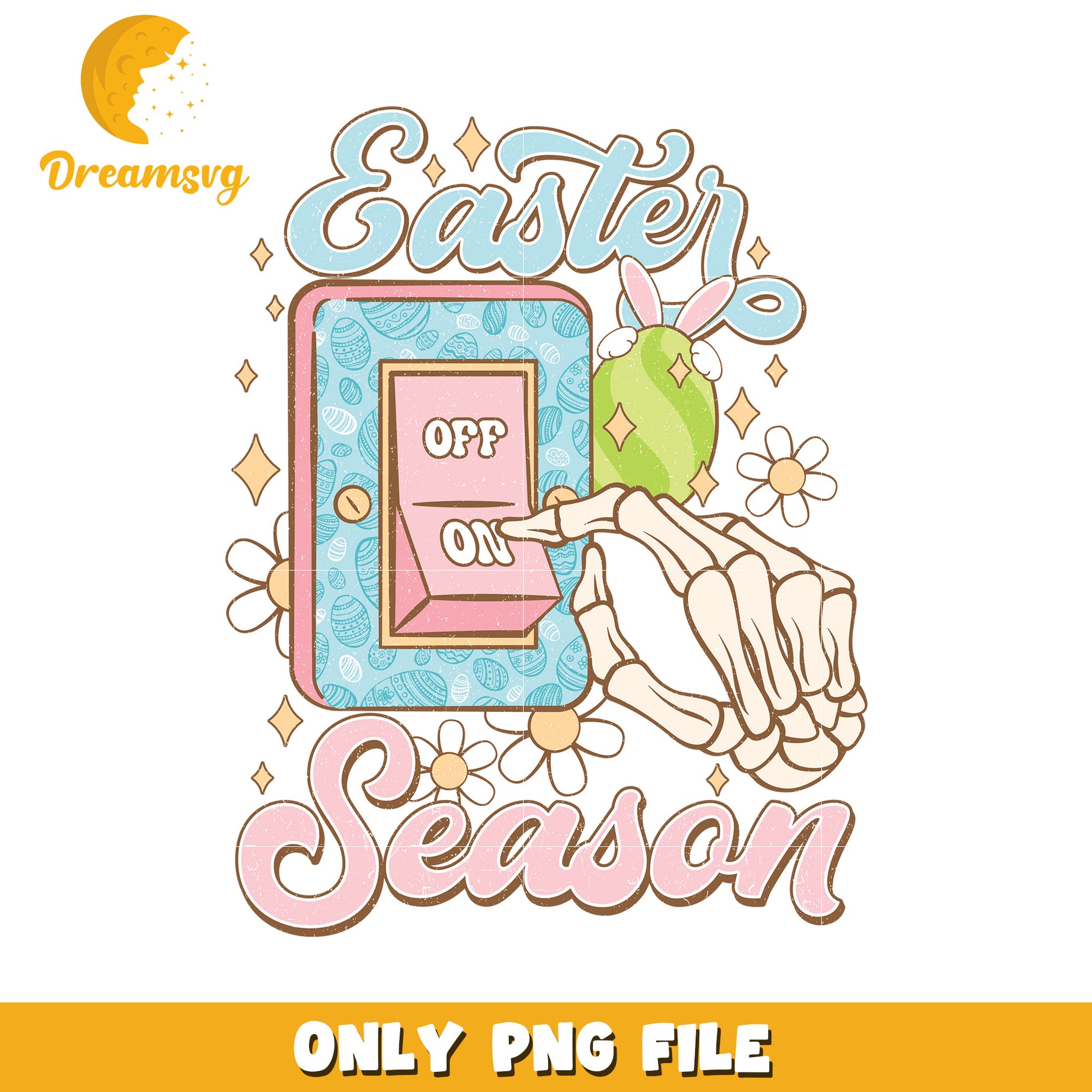 Easter Season On Cute Pastel PNG Design