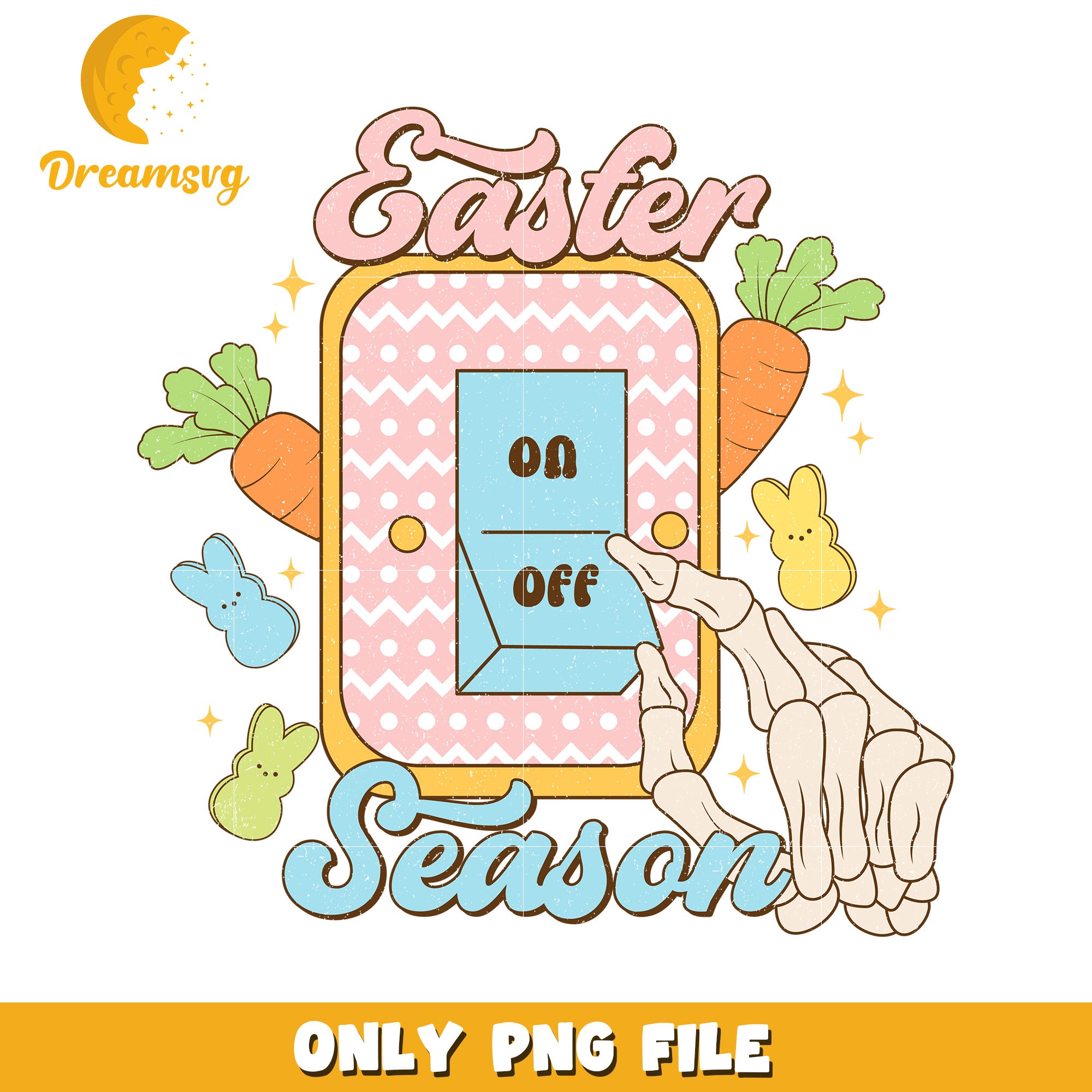 Easter Season PNG Cute Retro Design