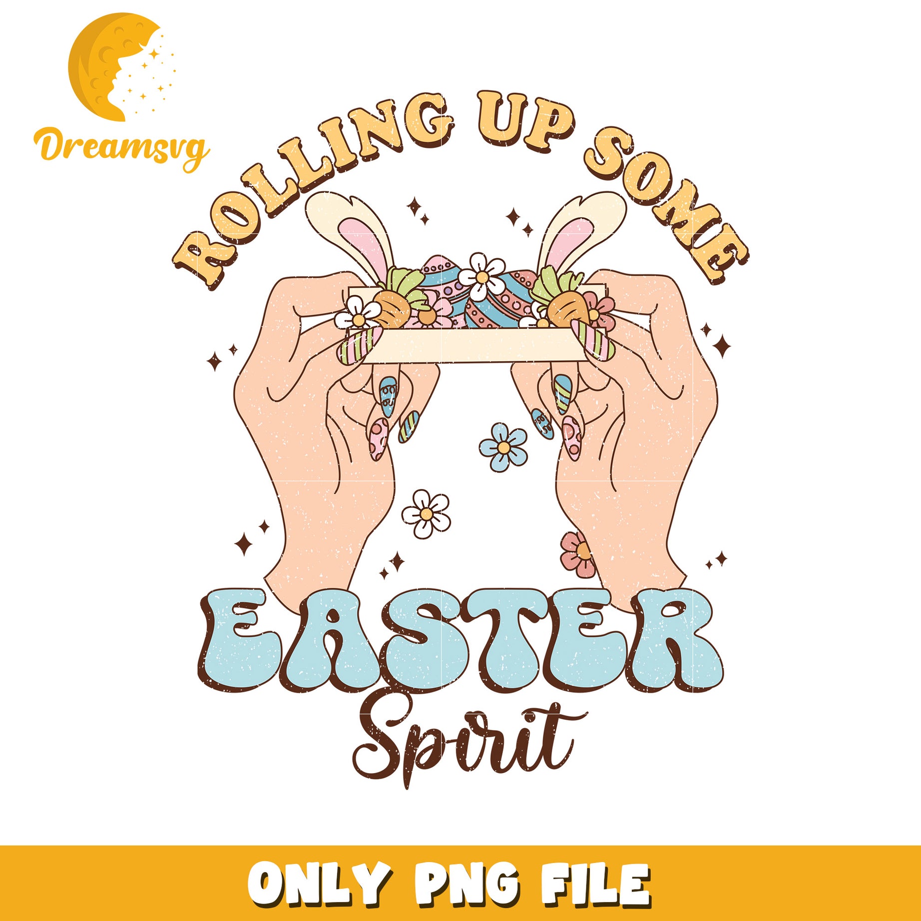 Easter Spirit Handcrafted Design PNG Artwork for Fun Decor