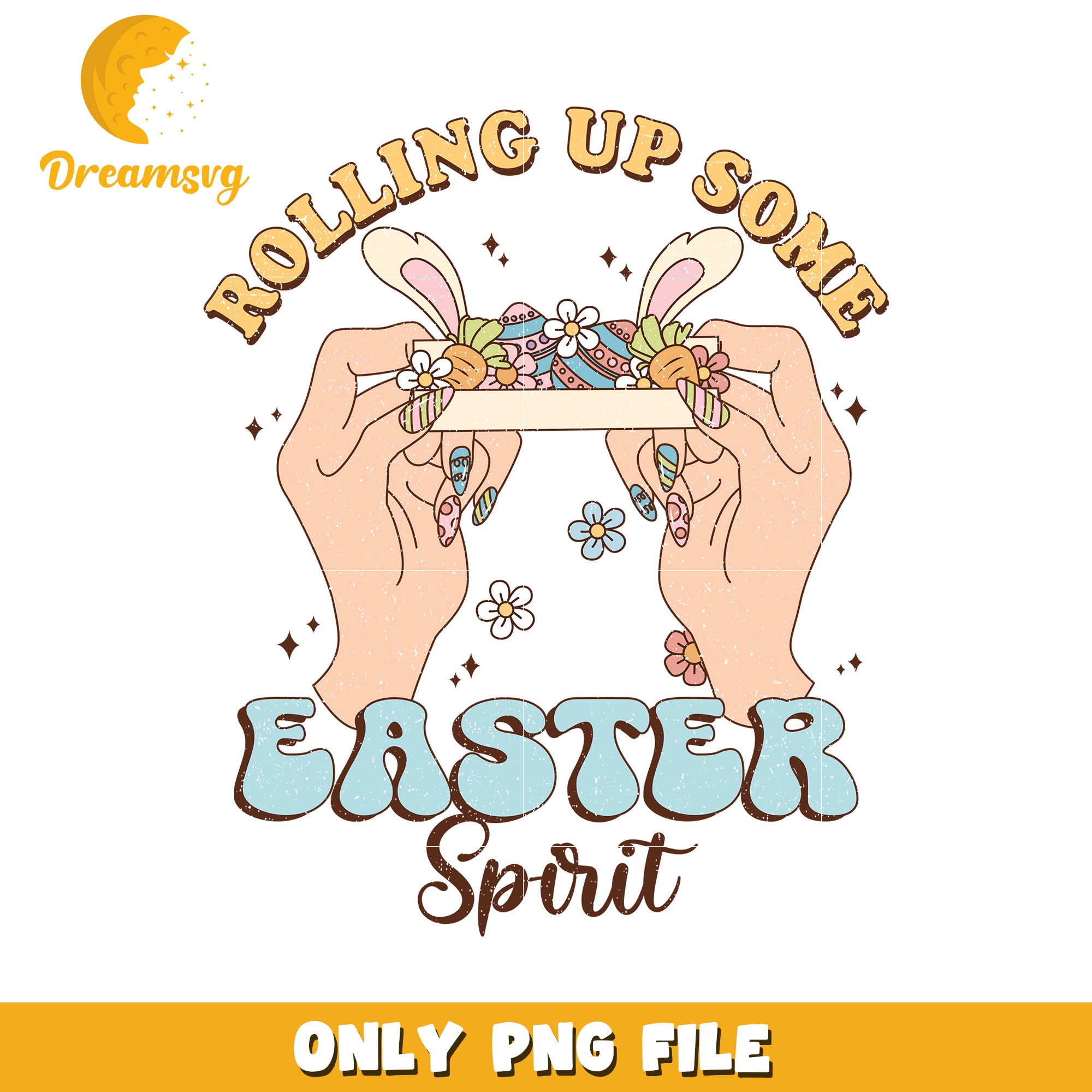 Easter Spirit Handcrafted Design PNG Artwork for Fun Decor