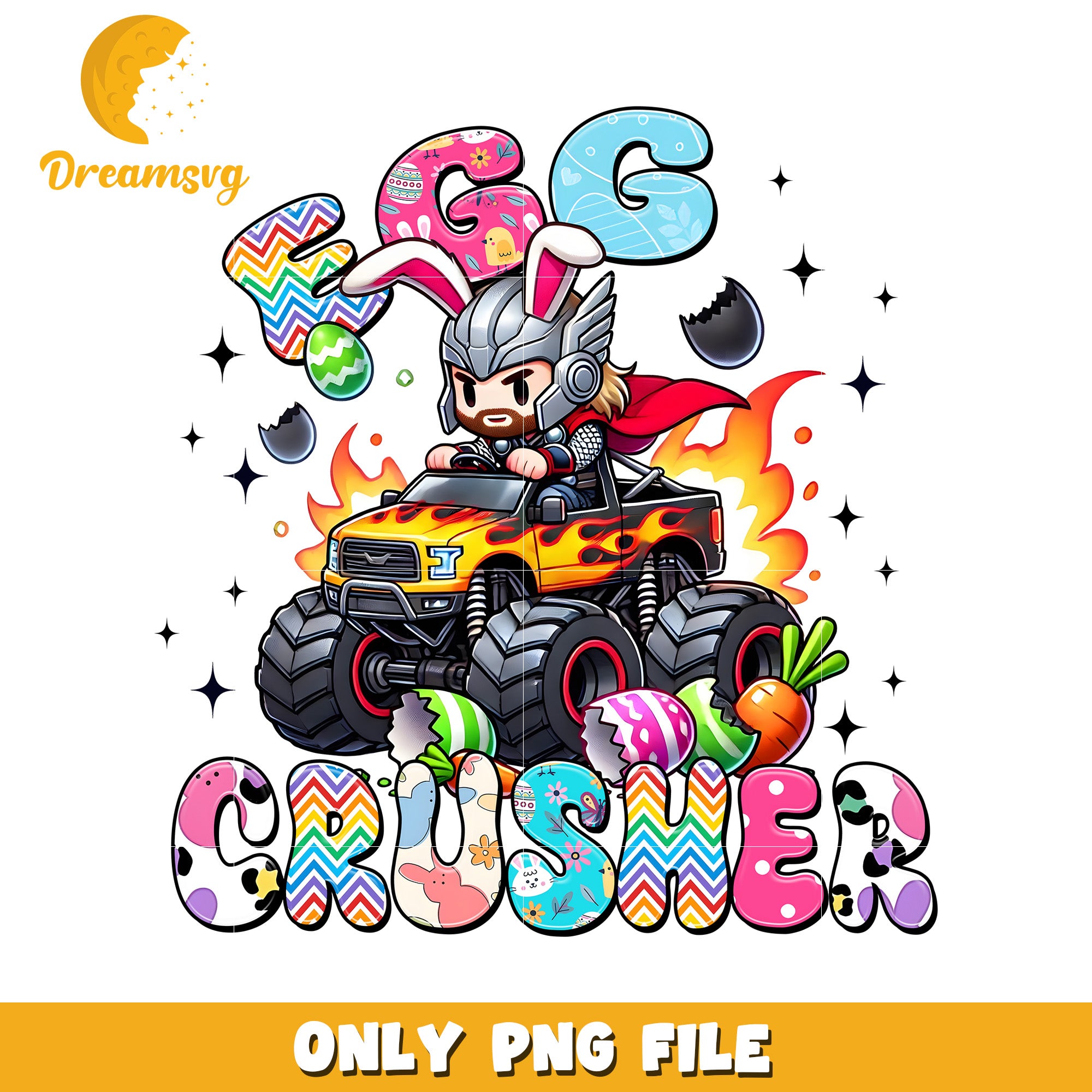 Easter Thor Monster Truck PNG